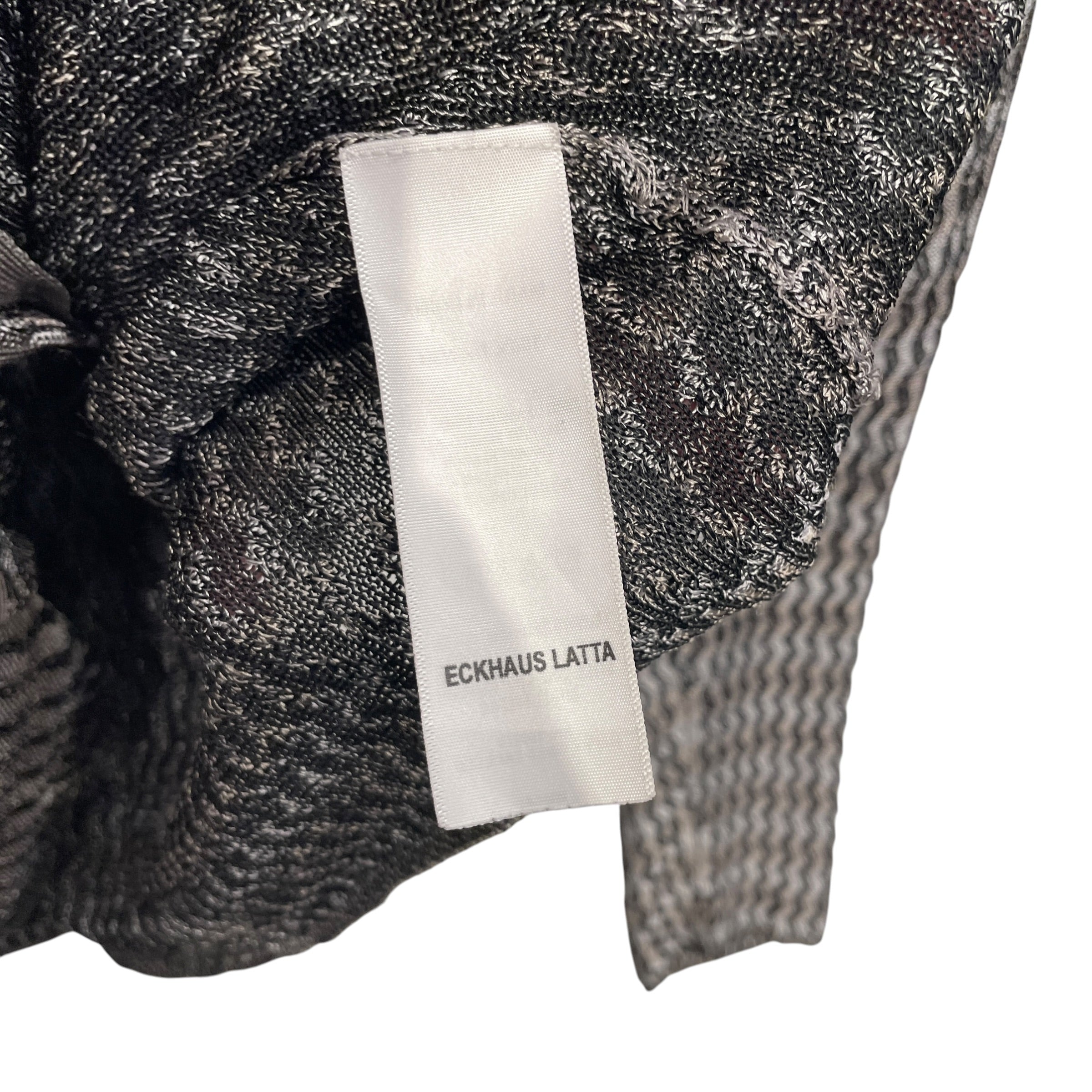 ECKHAUS LATTA/LS Shirt/M/Stripe/Polyester/SLV/ZIG ZAG VIRTICAL STRIPE view 4
