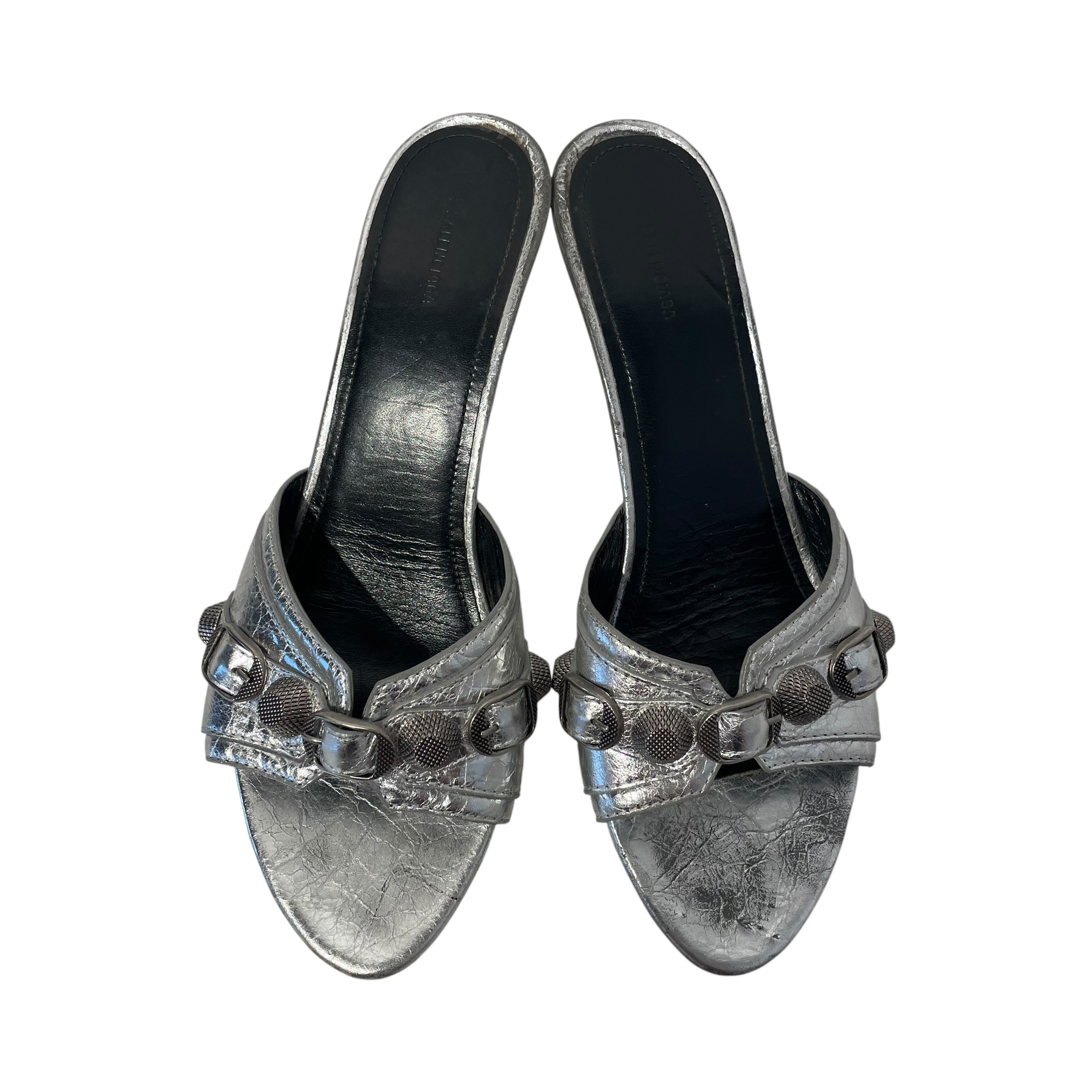 BALENCIAGA/Heels/EU 38.5/Faux Leather/SLV/694347 view 3