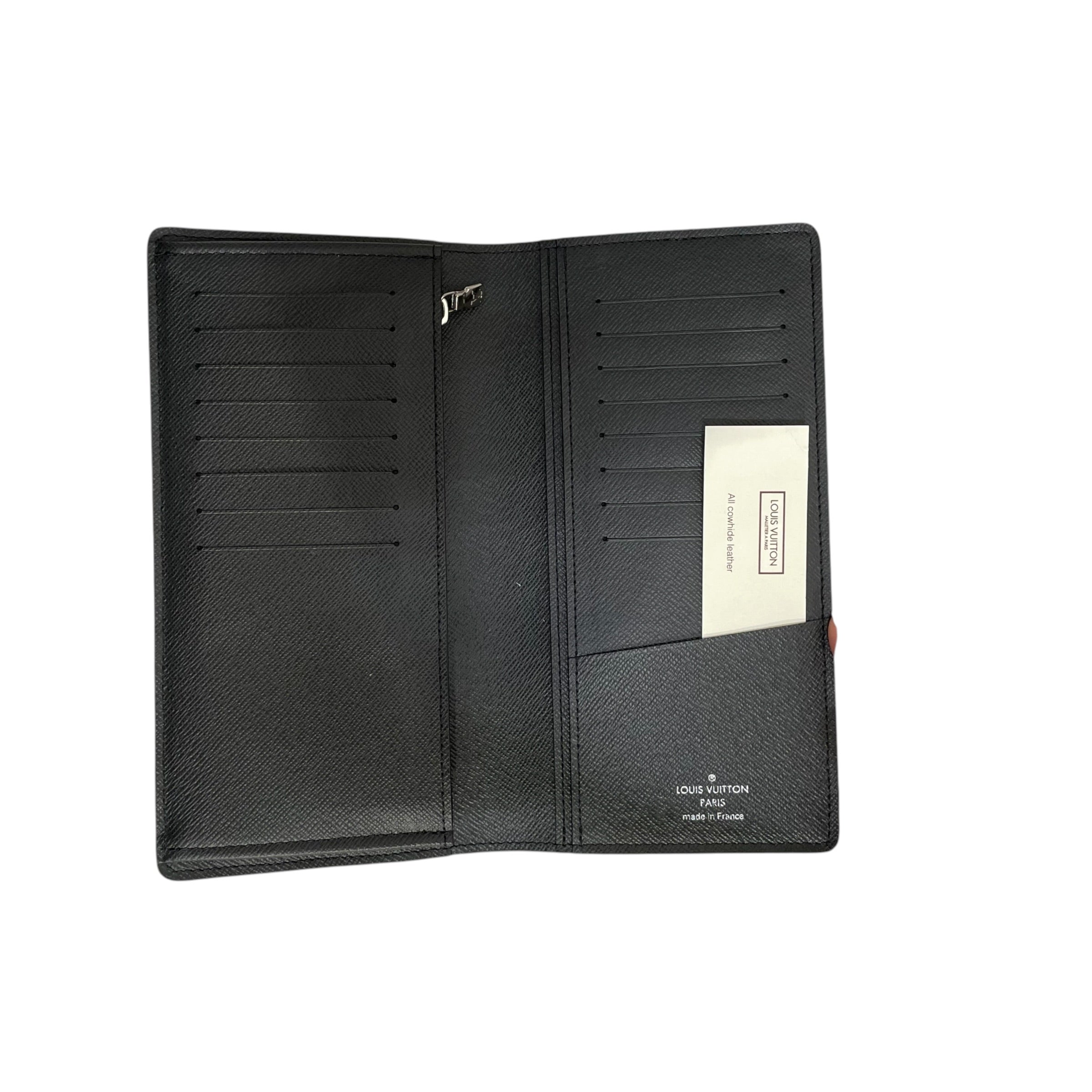 LOUIS VUITTON/Long Wallet/Leather/BLK/BLUE STRIPE view 2