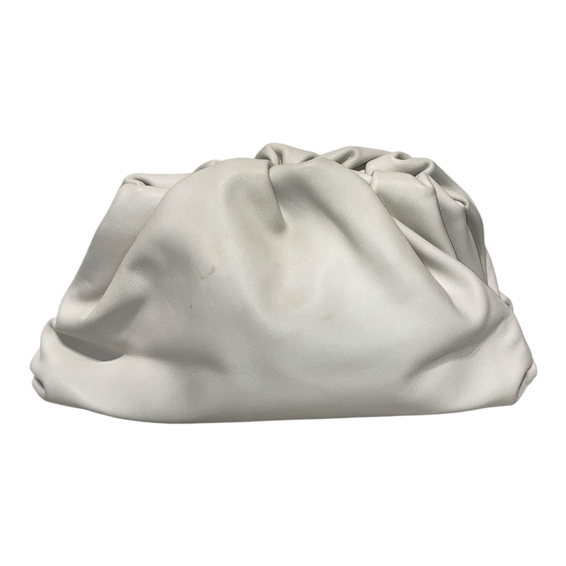 BOTTEGA VENETA/Pouch/OS/Leather/WHT/POUCH CLUTCH, WEAR/TEAR