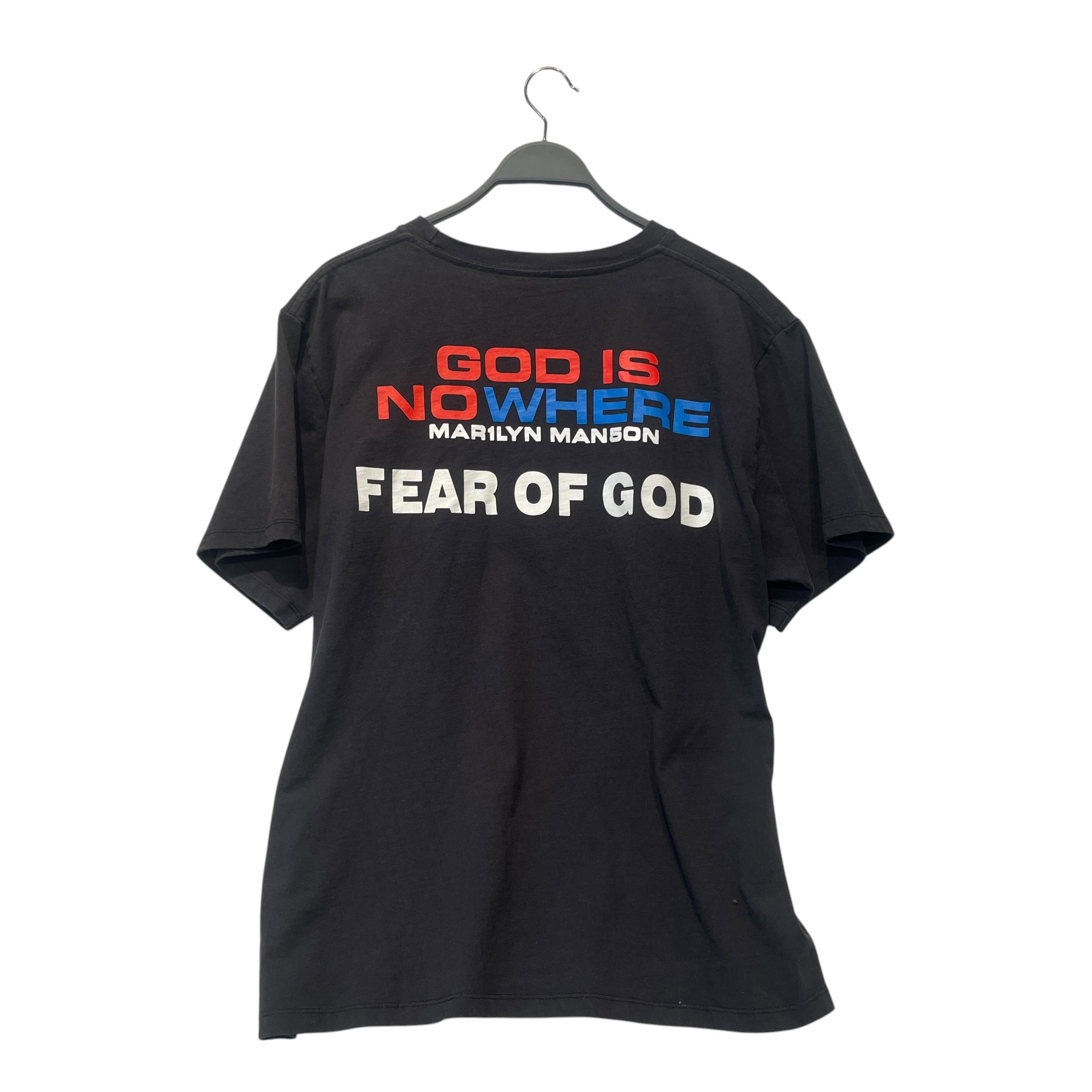 FEAR OF GOD/Vintage/GIANT/T-Shirt/L/Cotton/BLK/Graphic/Believe view 2