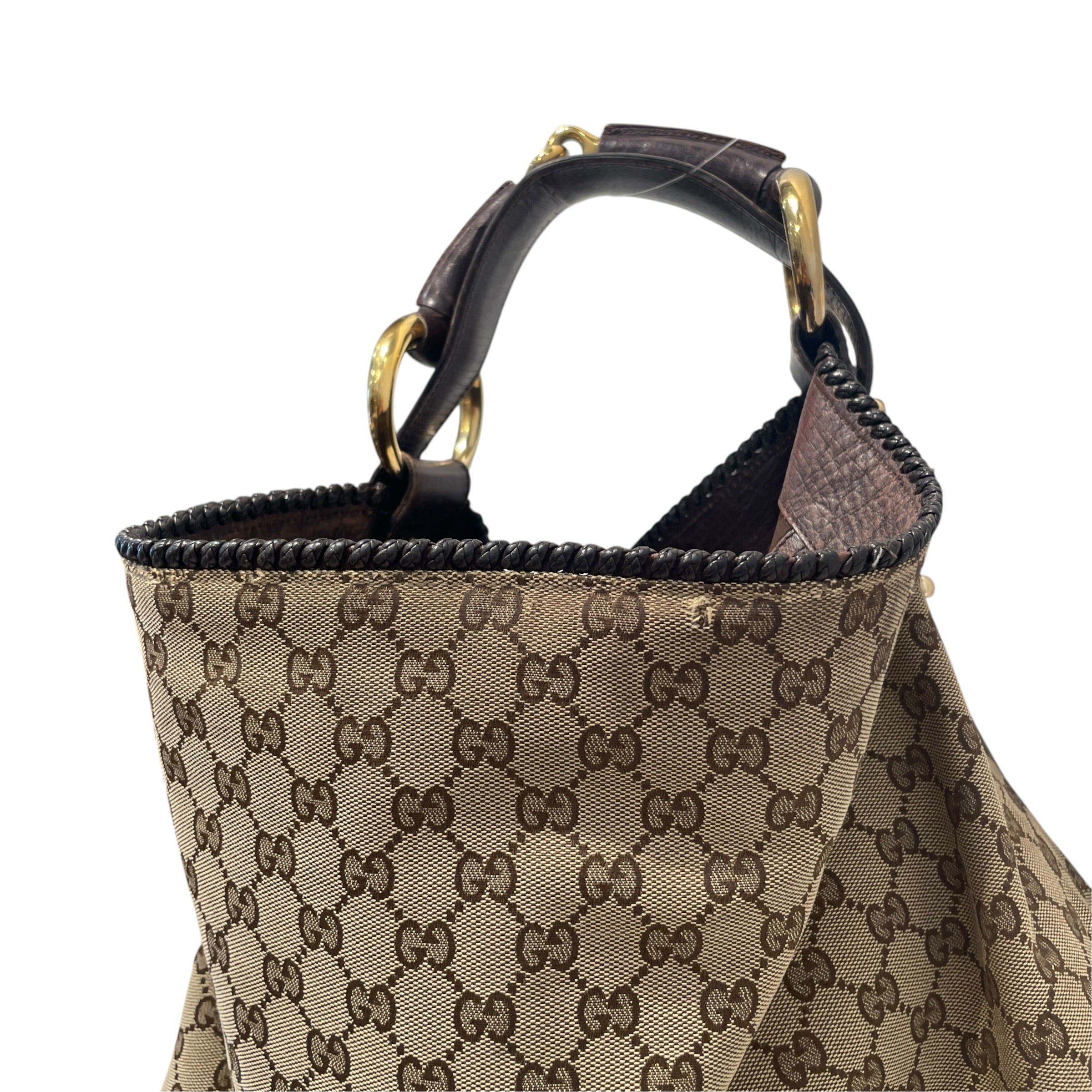 GUCCI/Bag/Monogram/Cotton/BRW/Monogram Hobo Bag view 7