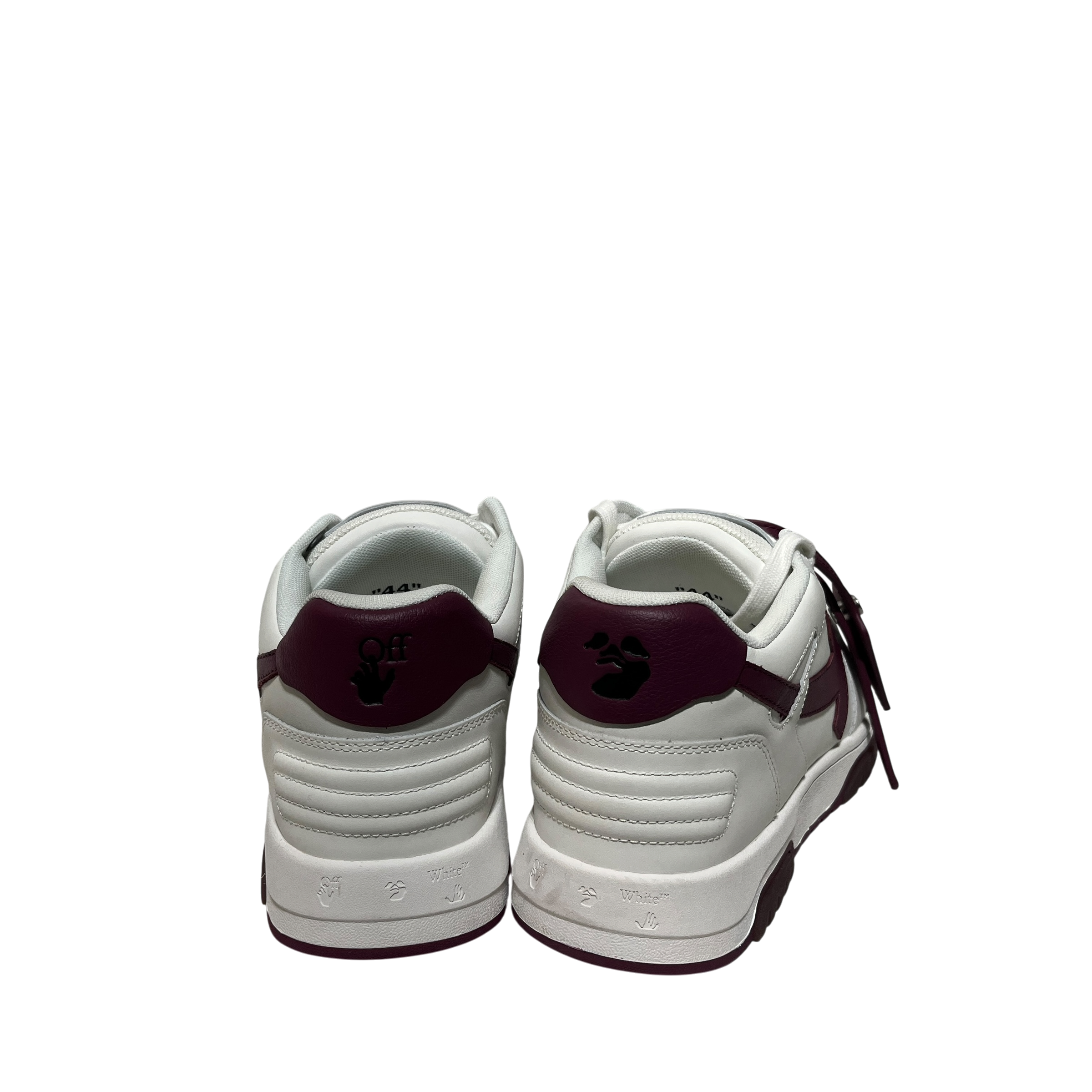 OFF-WHITE/Low-Sneakers/US 11/Leather/WHT/Out of Office Low Burgundy view 3