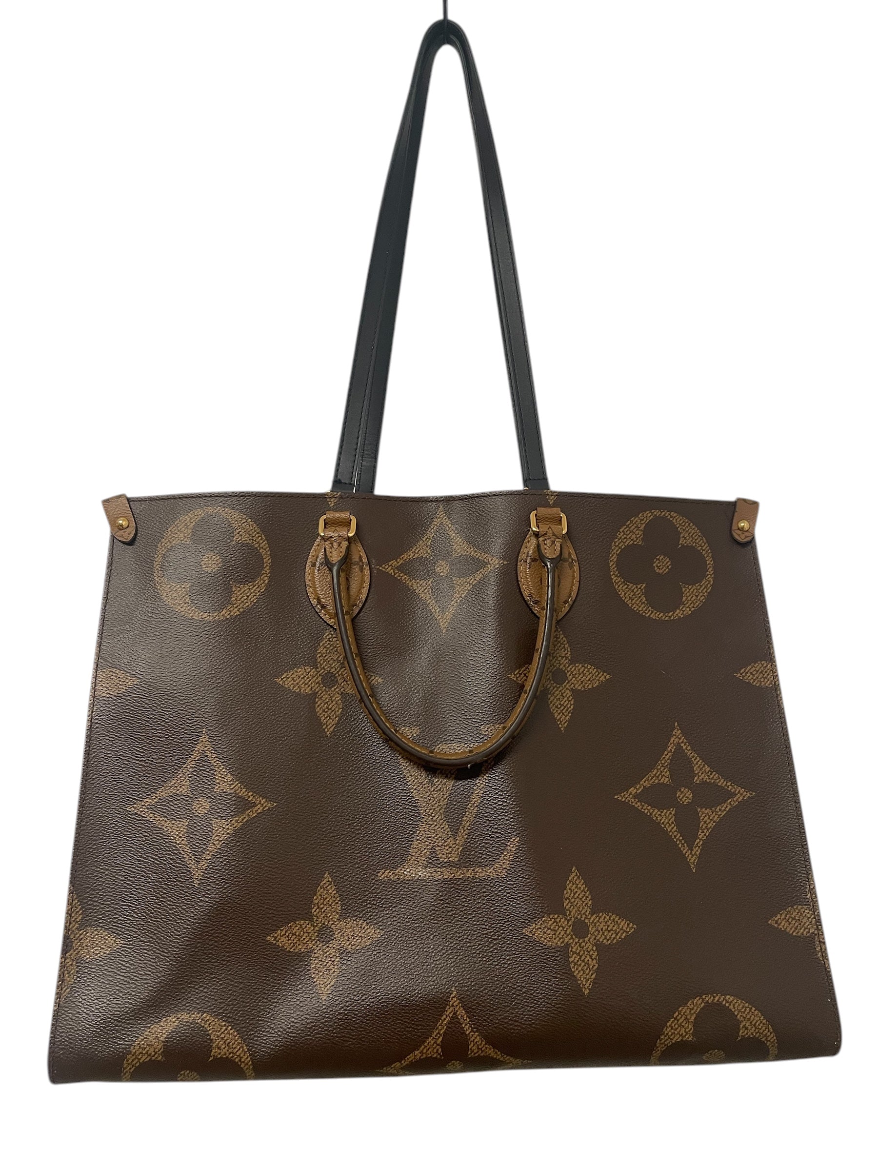 LOUIS VUITTON/Tote Bag/Monogram/Leather/BRW/onthego gm view 2