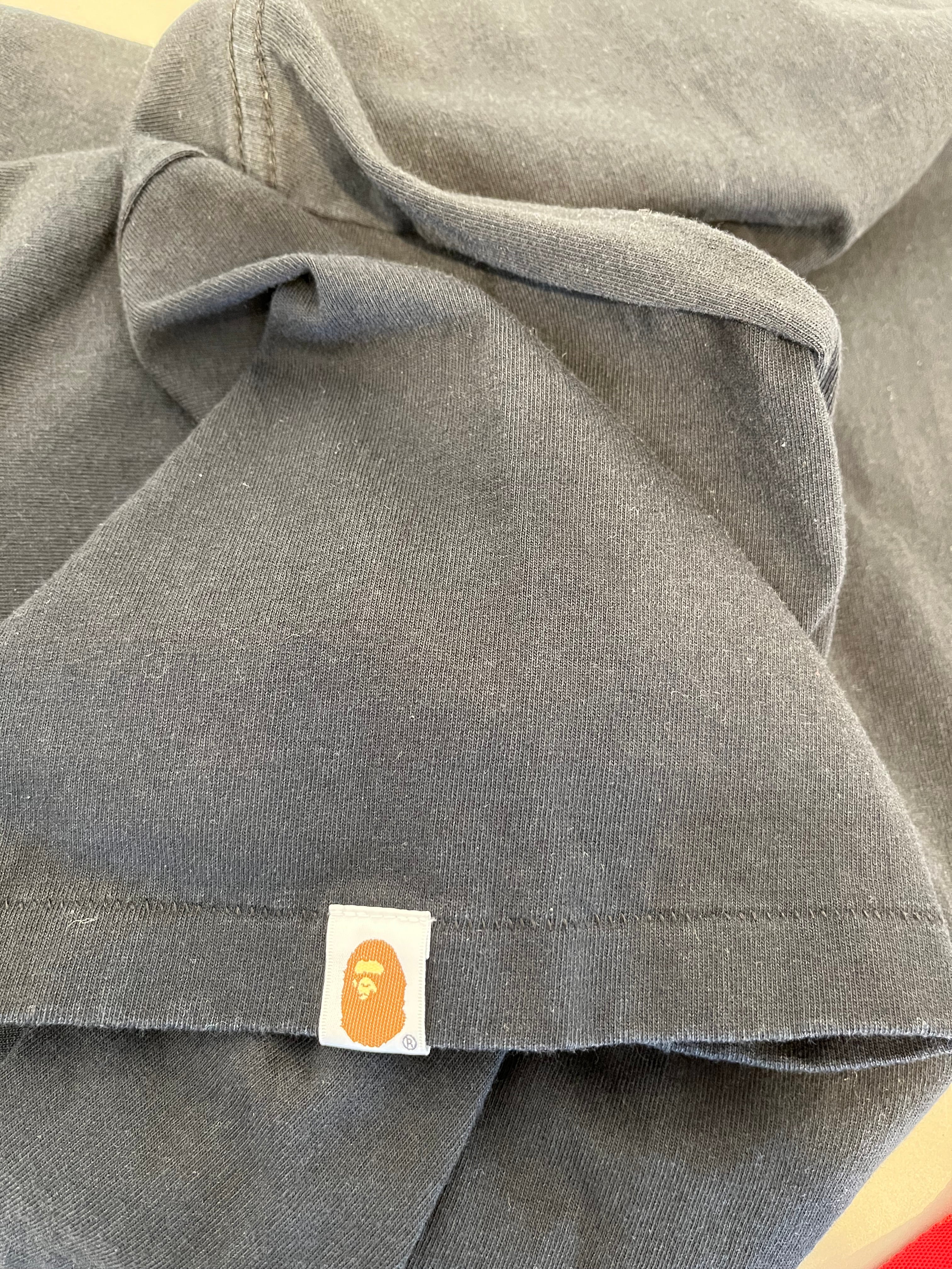A BATHING APE/T-Shirt/M/Cotton/BLK/POINTER GO APE COLLEGE TEE view 5