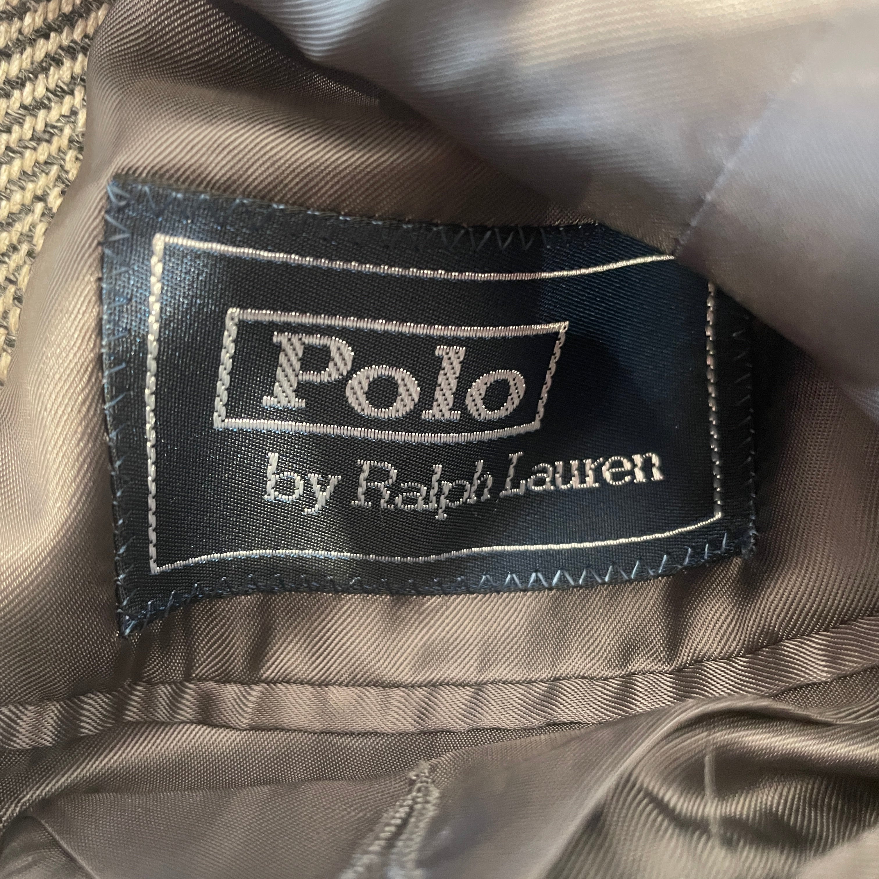 POLO RALPH LAUREN/RALPH LAUREN/Tailored Jkt/42/Wool/GRY/Herringbone/VINTAGE MADE IN ITALY / 42R view 7