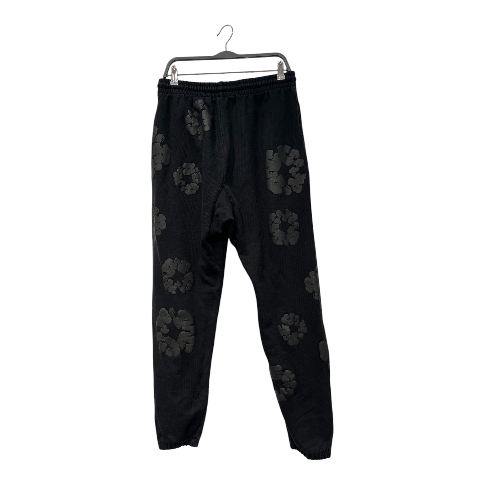 DENIM TEARS/Pants/L/Cotton/BLK/All Over Print/RN162838 cotton wreath sweats view 2