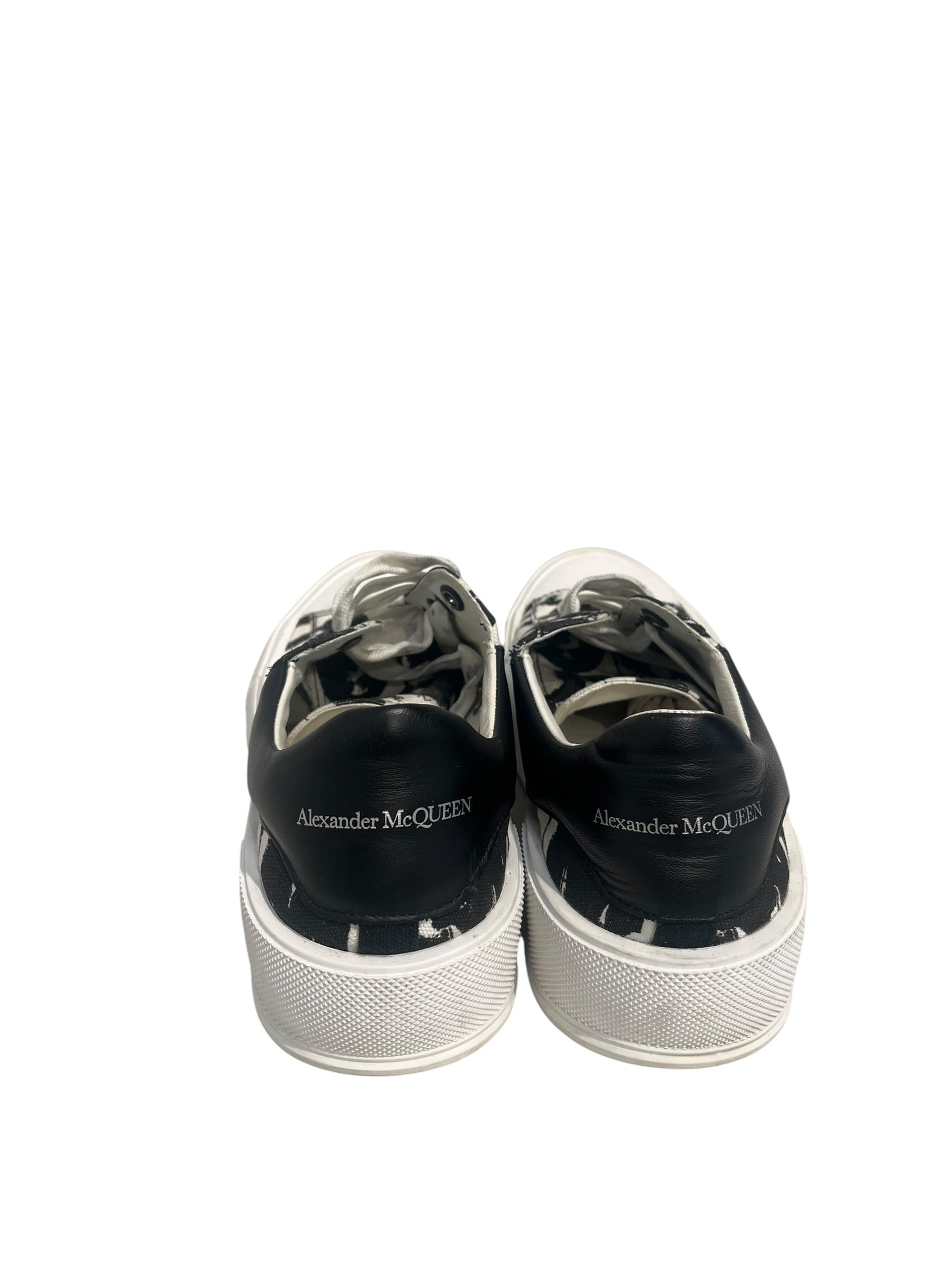 Alexander McQueen/Low-Sneakers/EU 42/All Over Print/WHT/BLK GRY CANAS PRINT view 3
