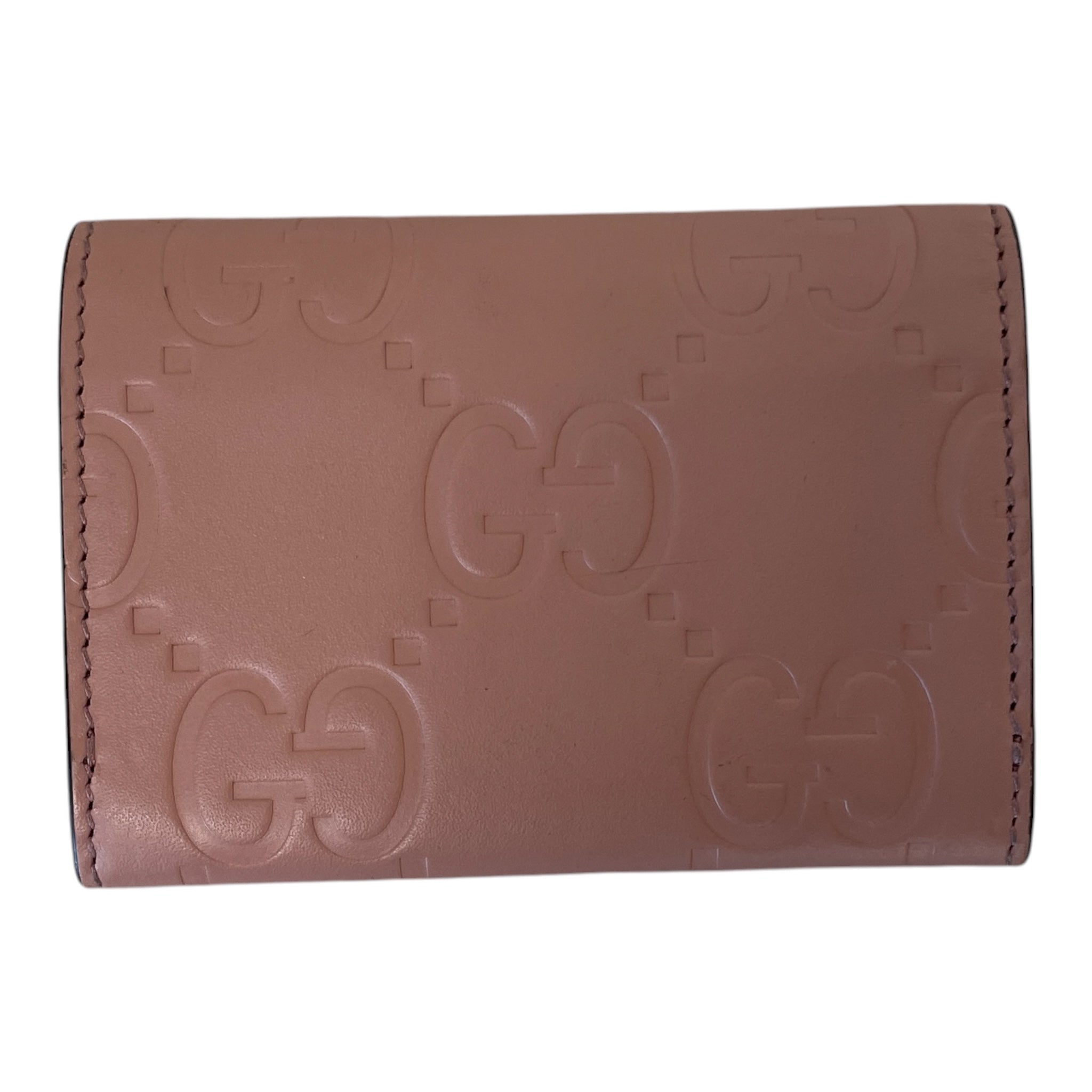 GUCCI/Wallet/Monogram/Leather/PNK/L's/JUMBO GG EMBOSSED WALLET view 2
