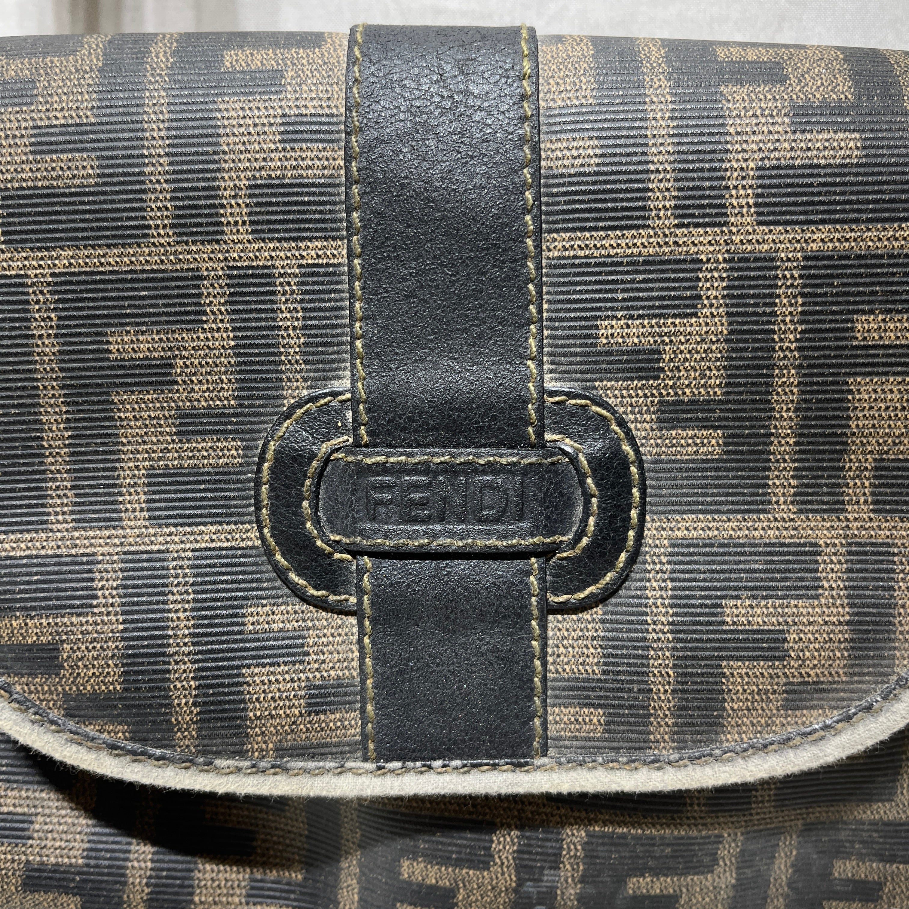 FENDI/Cross Body Bag/Leather/BRW/ZUCCA MINI MESSENGER view 5