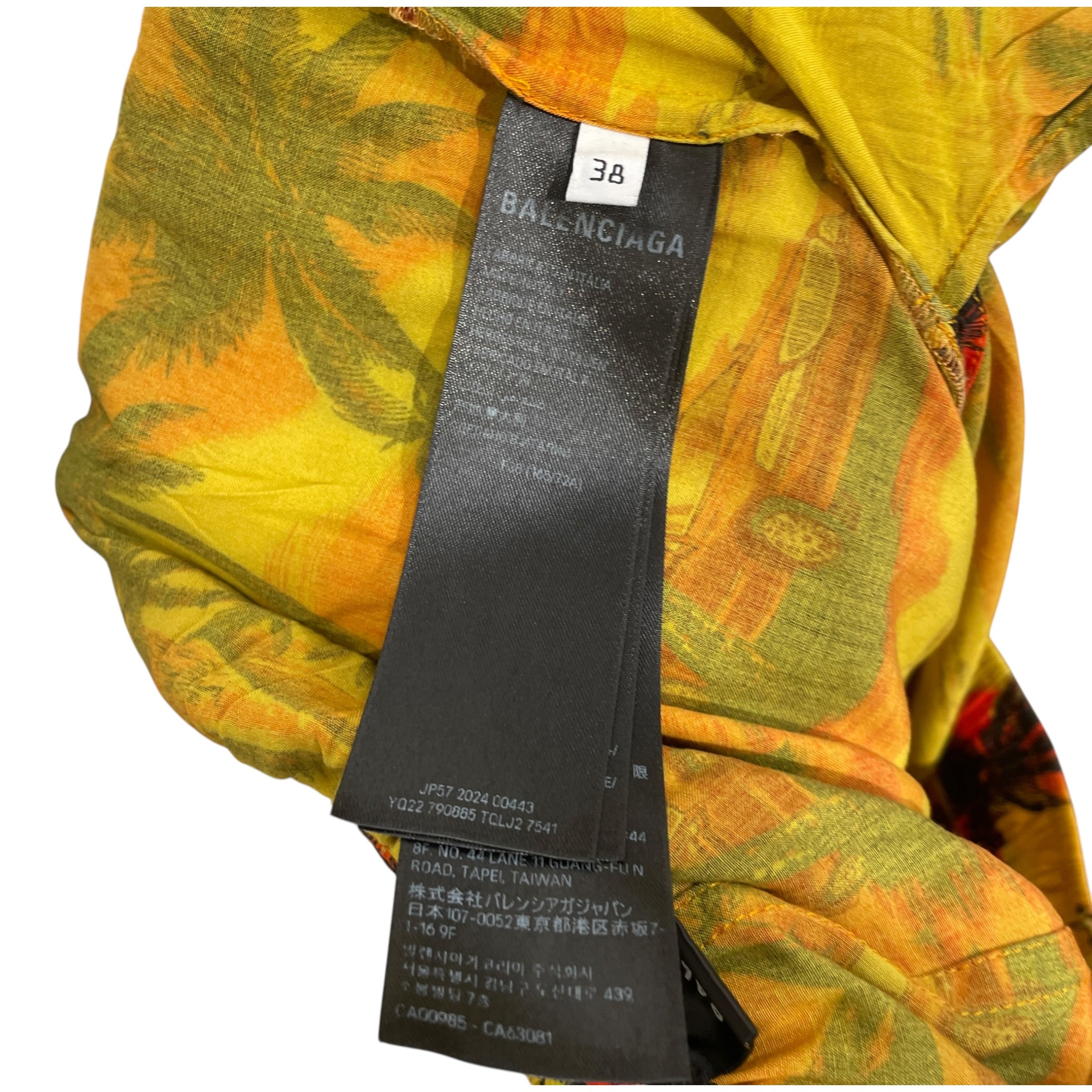 BALENCIAGA/Pants/50/Cotton/ORN/All Over Print/HAWAIIAN PRINT view 5