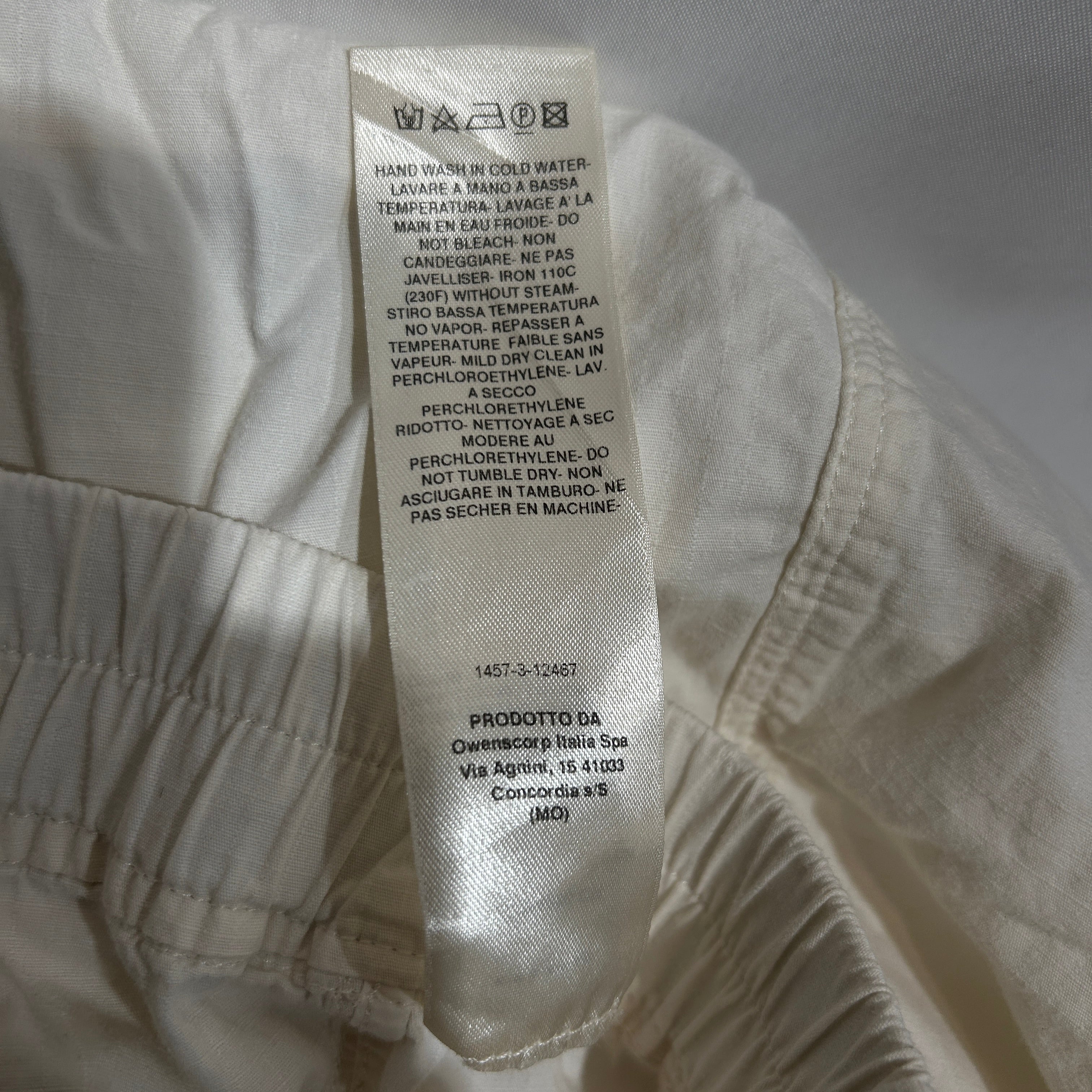 RICK OWENS DRKSHDW/Shorts/L/Cotton/CRM/drop crotch view 4
