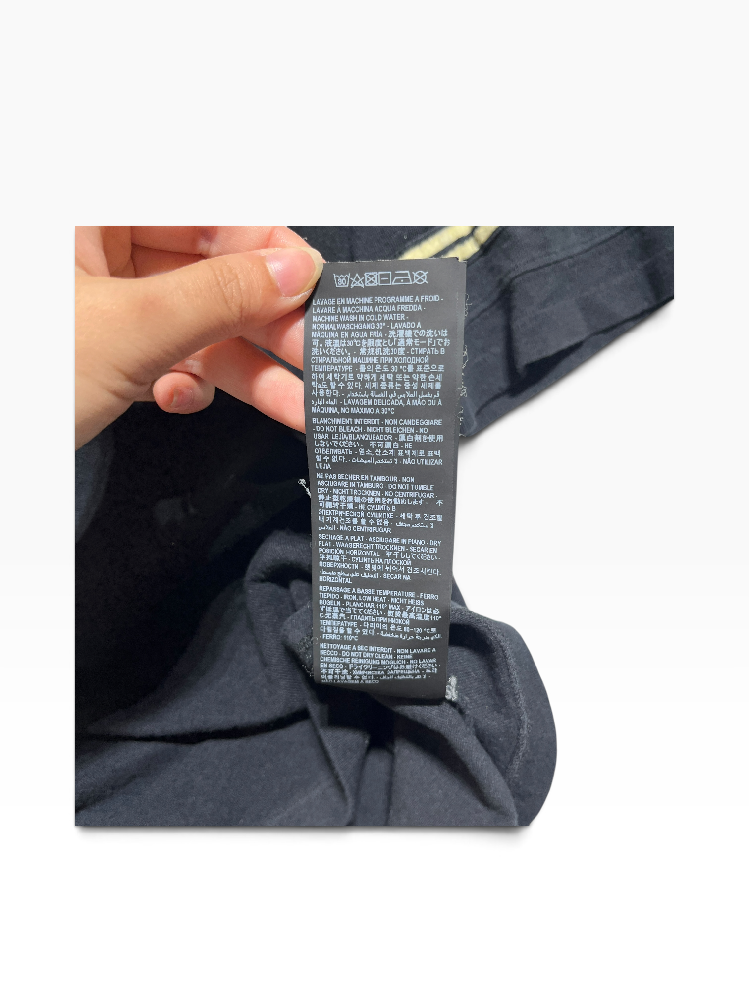 SAINT LAURENT/T-Shirt/S/Cotton/BLK/varsity tee view 7
