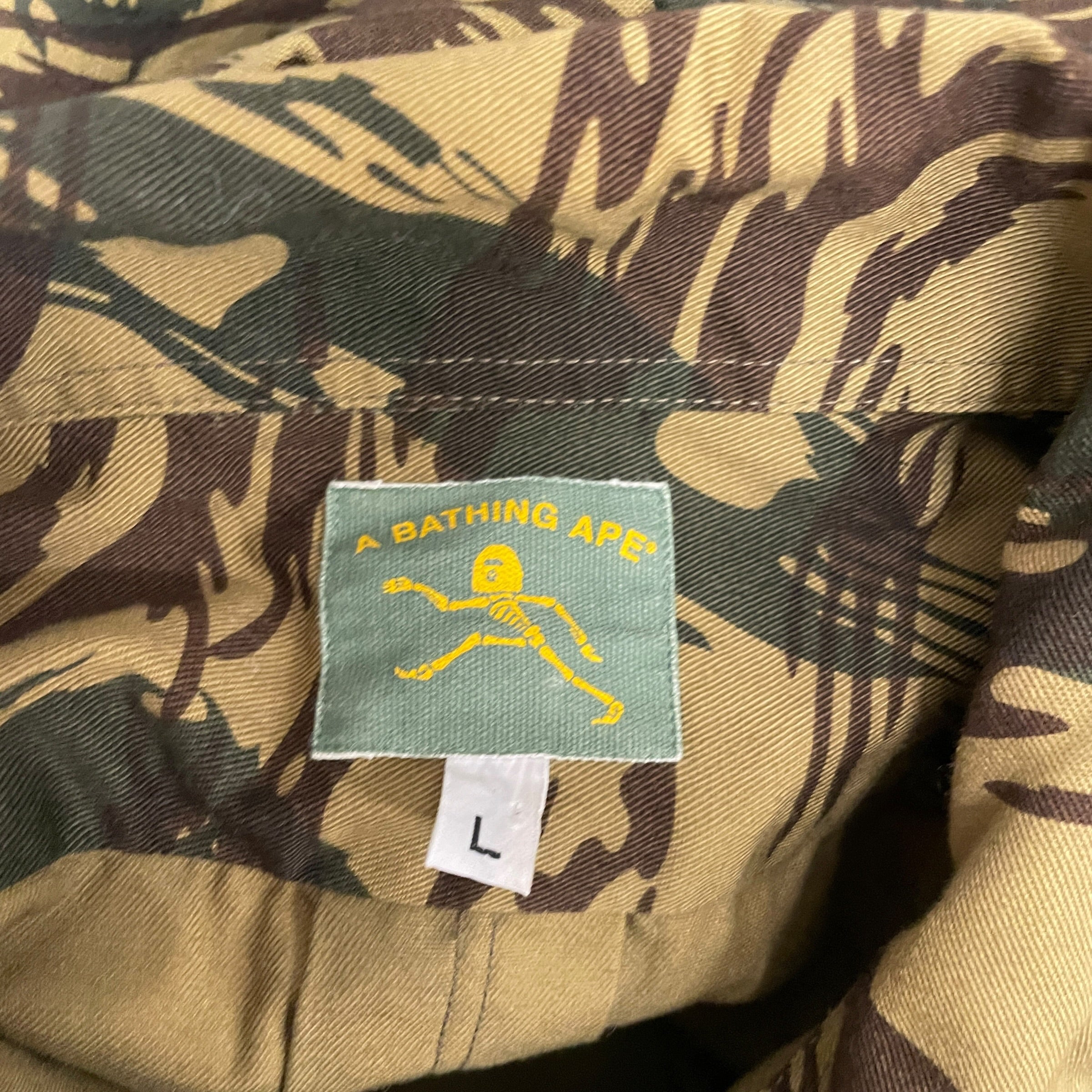 A BATHING APE/Vintage/Jacket/L/Cotton/GRN/Camouflage/ view 3