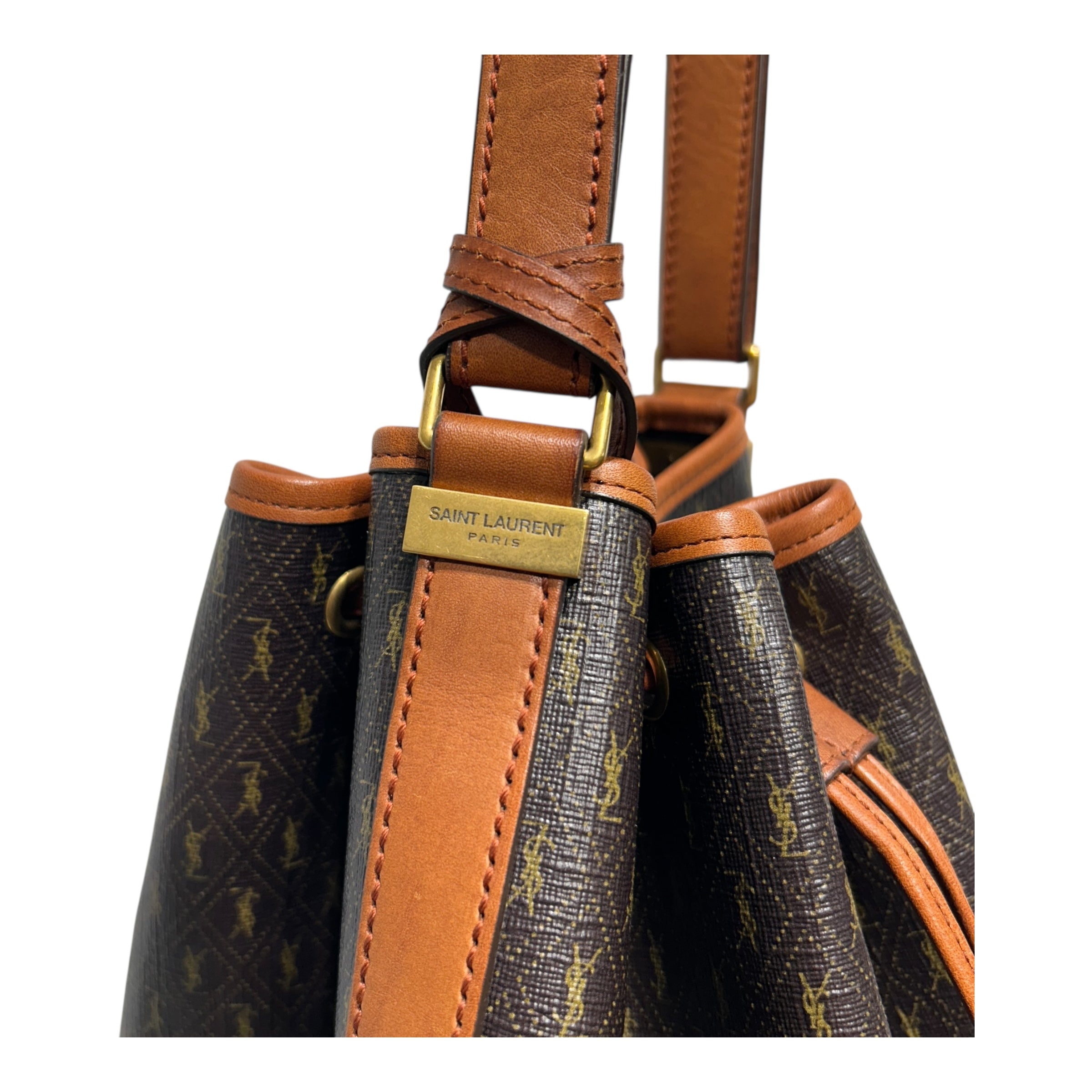 SAINT LAURENT/Tote Bag/Monogram/Leather/BRW/ view 5