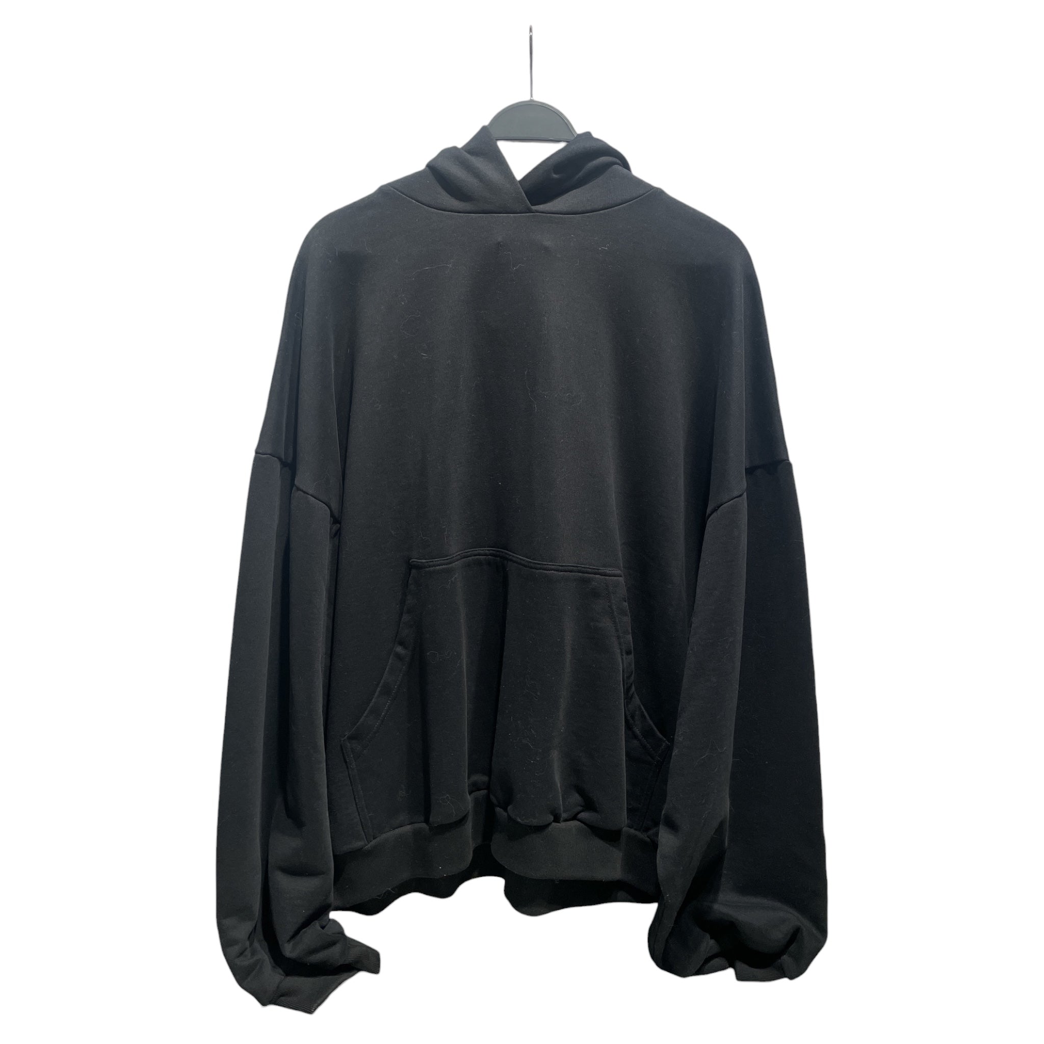 BALENCIAGA/Hoodie/2/Cotton/BLK/Balenci Glitter back logo view 1