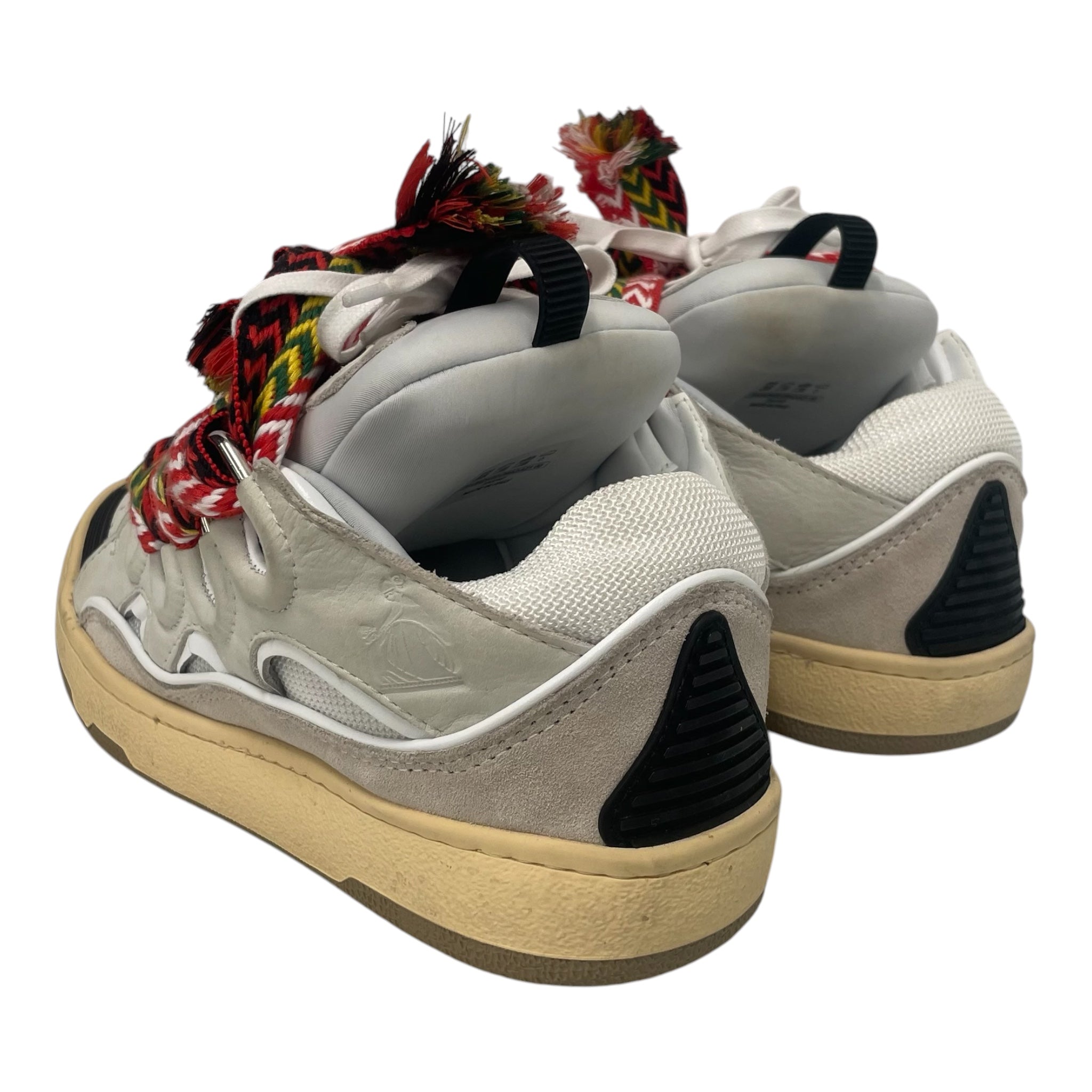 LANVIN/Low-Sneakers/US 7/Leather/WHT/MULTICOLORLACES view 3