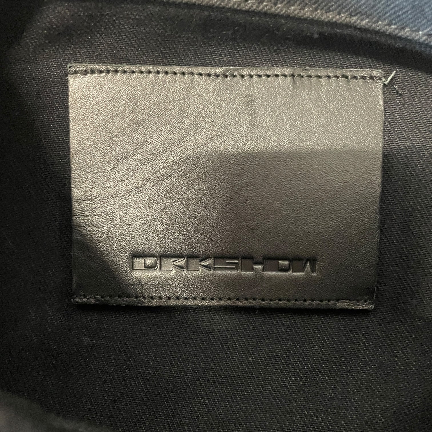 Rick Owens/Denim Jkt/XL/Denim/BLK/trucker jacket view 3