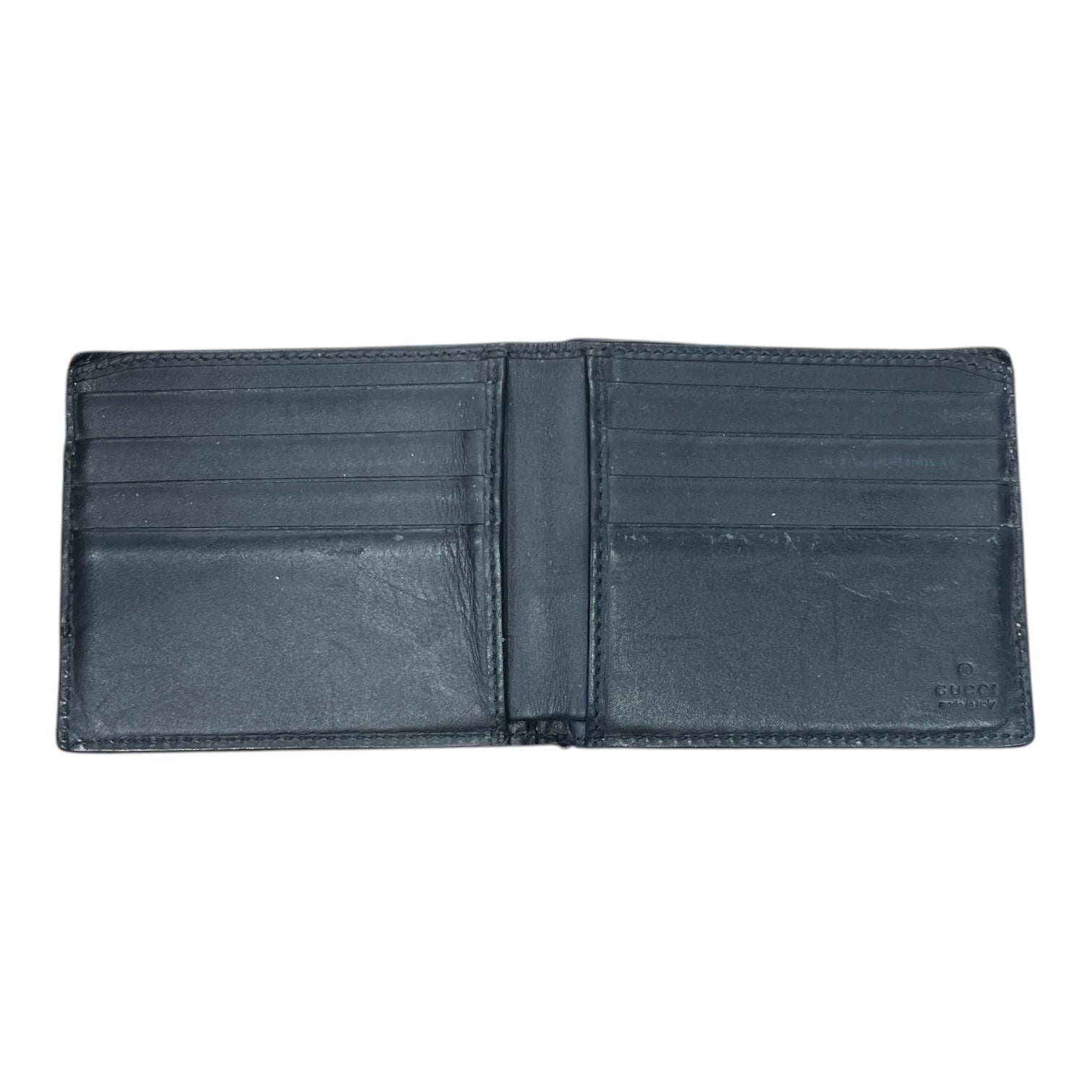 GUCCI/Bifold Wallet/Monogram/Leather/BLK/M's/GUCCI CANVAS WALLET BLACK view 5