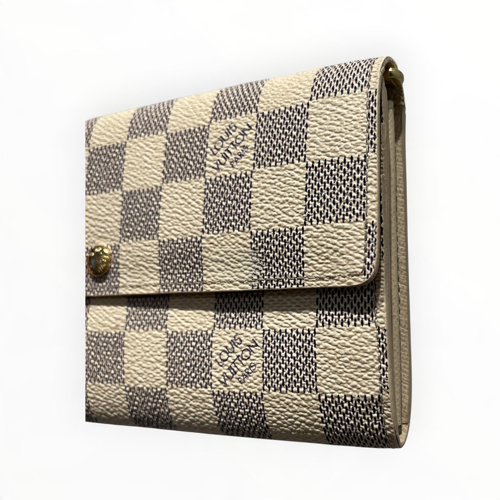 LOUIS VUITTON/Long Wallet/Leather/CRM/L's/DAMIER AZUR SARAH view 7
