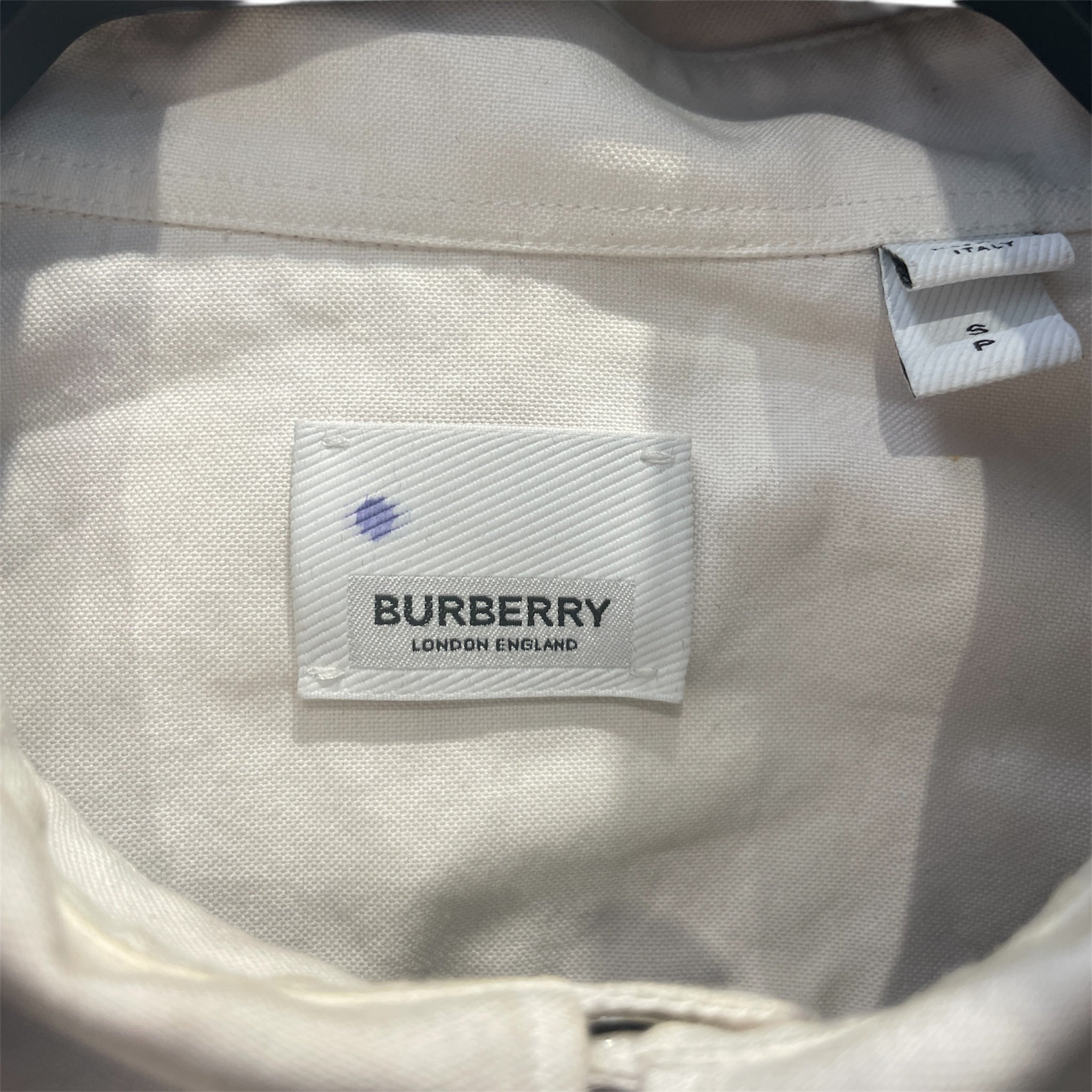 BURBERRY LONDON/LS Shirt/S/Polyester/WHT/ view 4