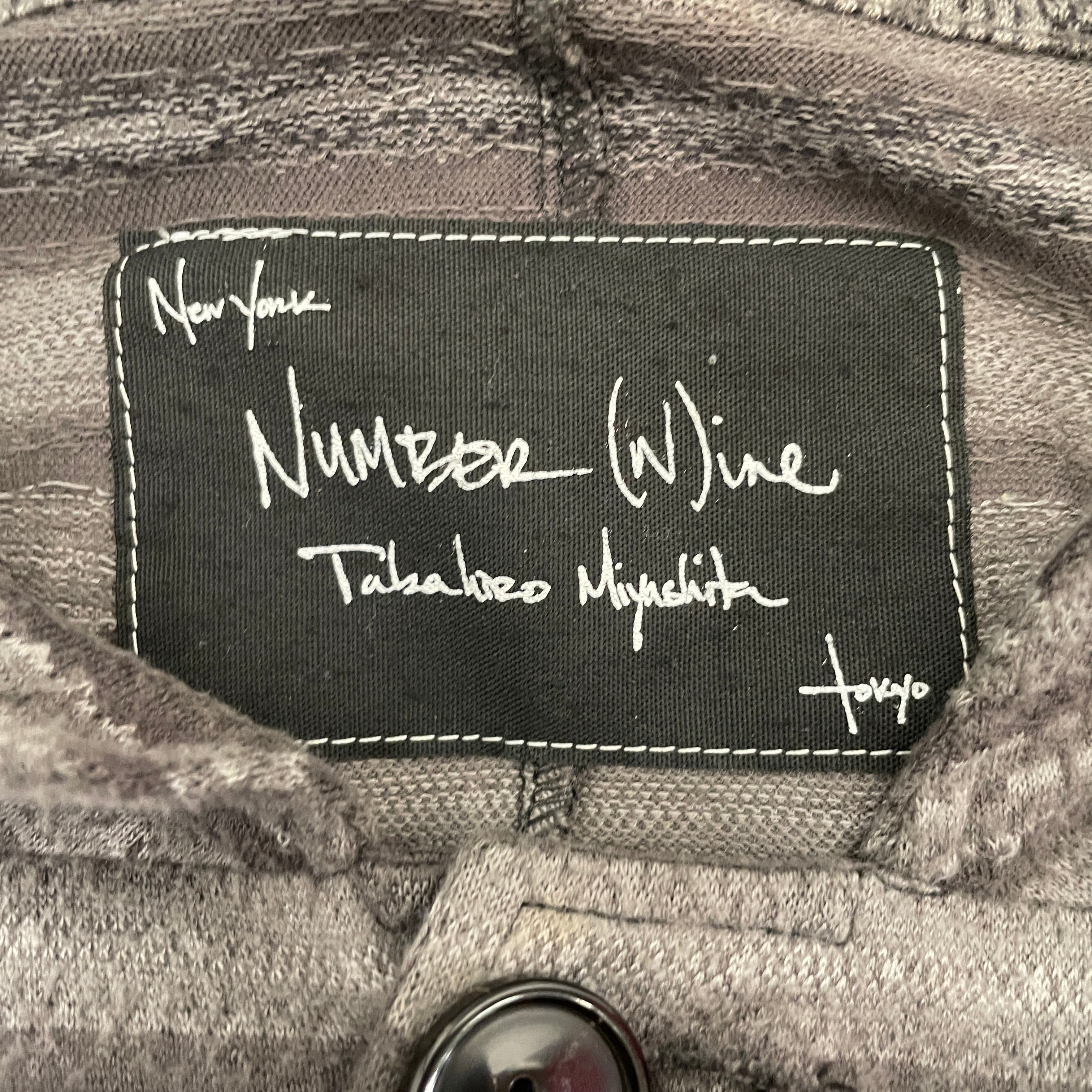 NUMBER (N)INE/Cardigan/3/Stripe/Cotton/GRY/SS08 MA-1 Knit view 4