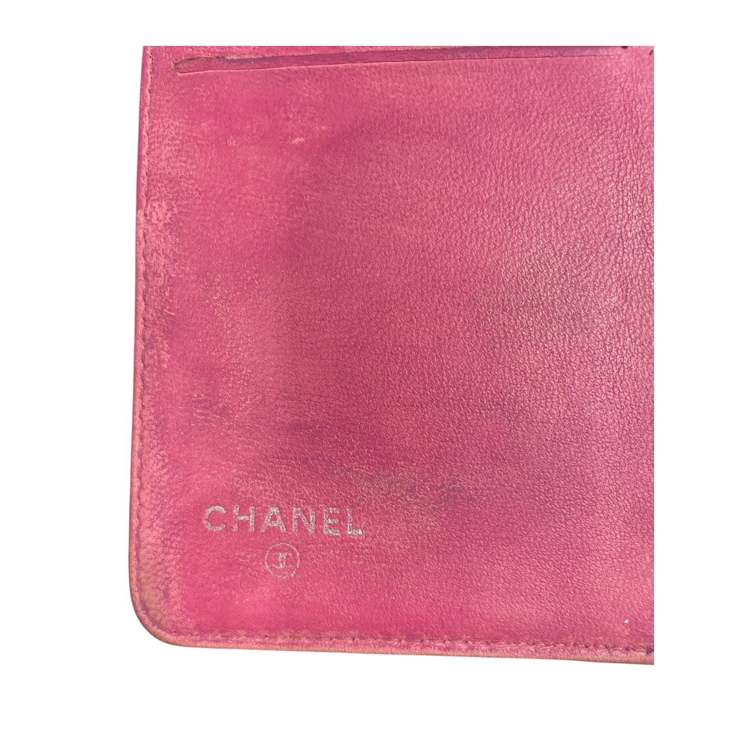CHANEL/Bifold Wallet/Leather/PNK/CAMELLIA FLOWER view 3