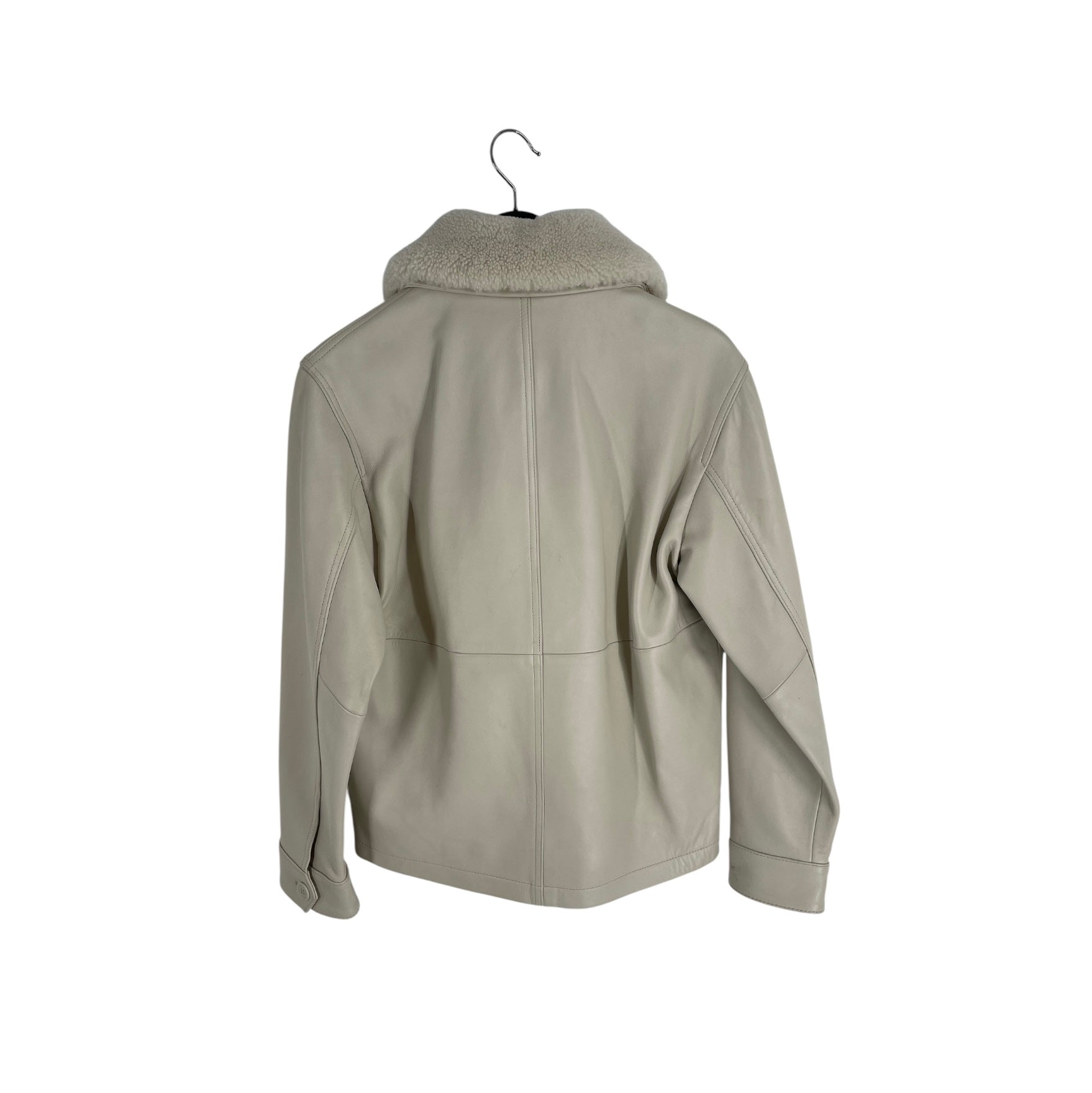 AIME LEON DORE/Leather Jkt/XS/Leather/CRM/FW23 DECK JACKET BONE WHITE view 2