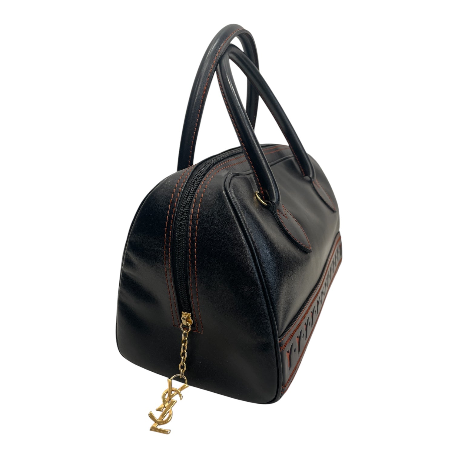 YVES SAINT LAURENT/Cross Body Bag/Leather/BLK/Y'S ACROSS BOWLING BAG view 2
