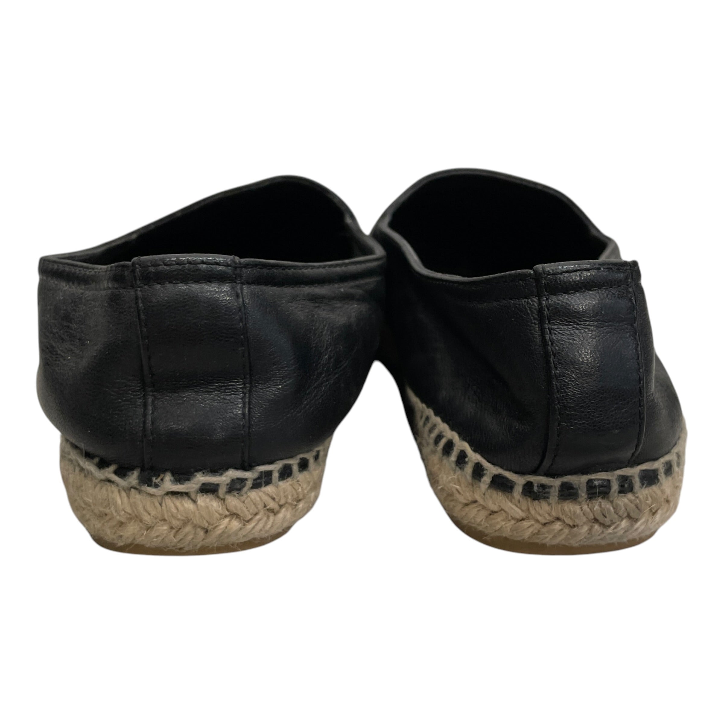 SAINT LAURENT/Flat Shoes/EU 39/Leather/BLK/EMBOSSED LOGO view 3