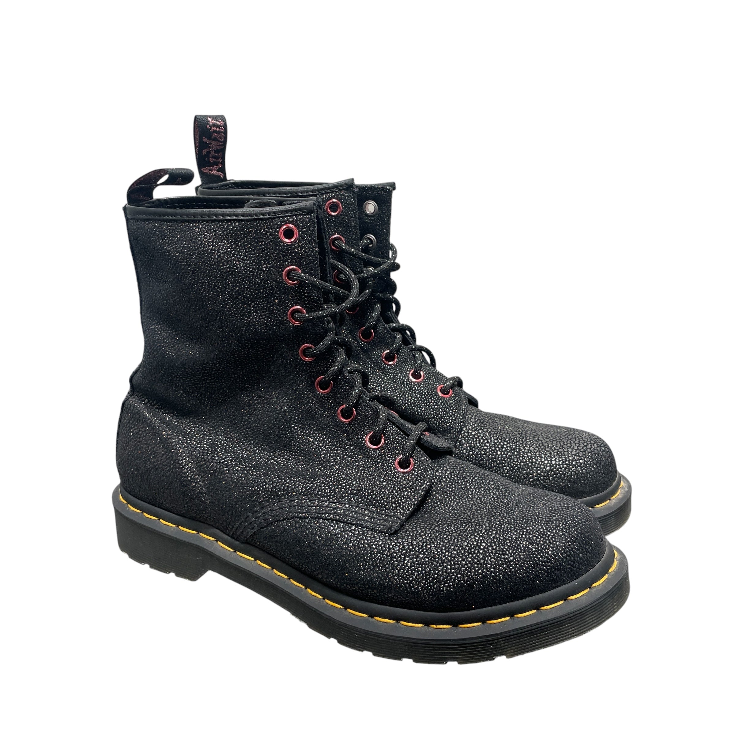 Dr.Martens/Lace Up Boots/UK 8/Leather/BLK/1460 Black Bejeweled view 1
