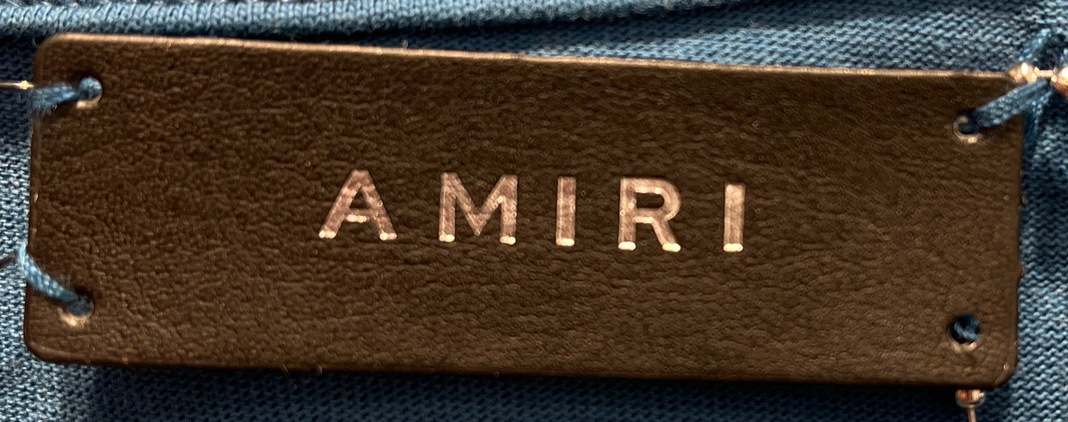 AMIRI/T-Shirt/XL/Cotton/BLU/All Over Print/LOGO WITH SPARKLES view 3