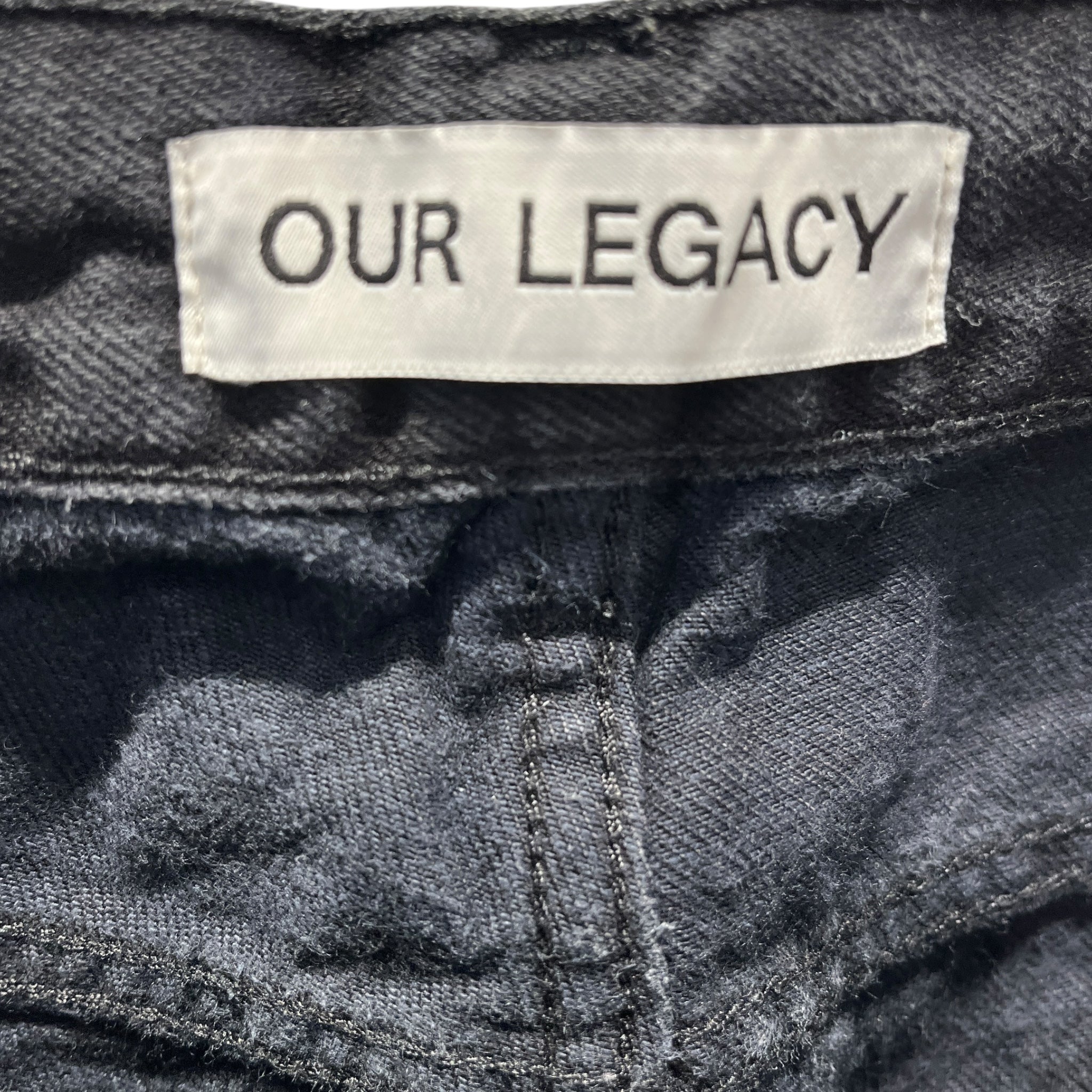 OUR LEGACY/Straight Pants/31/Cotton/BLK/ view 3
