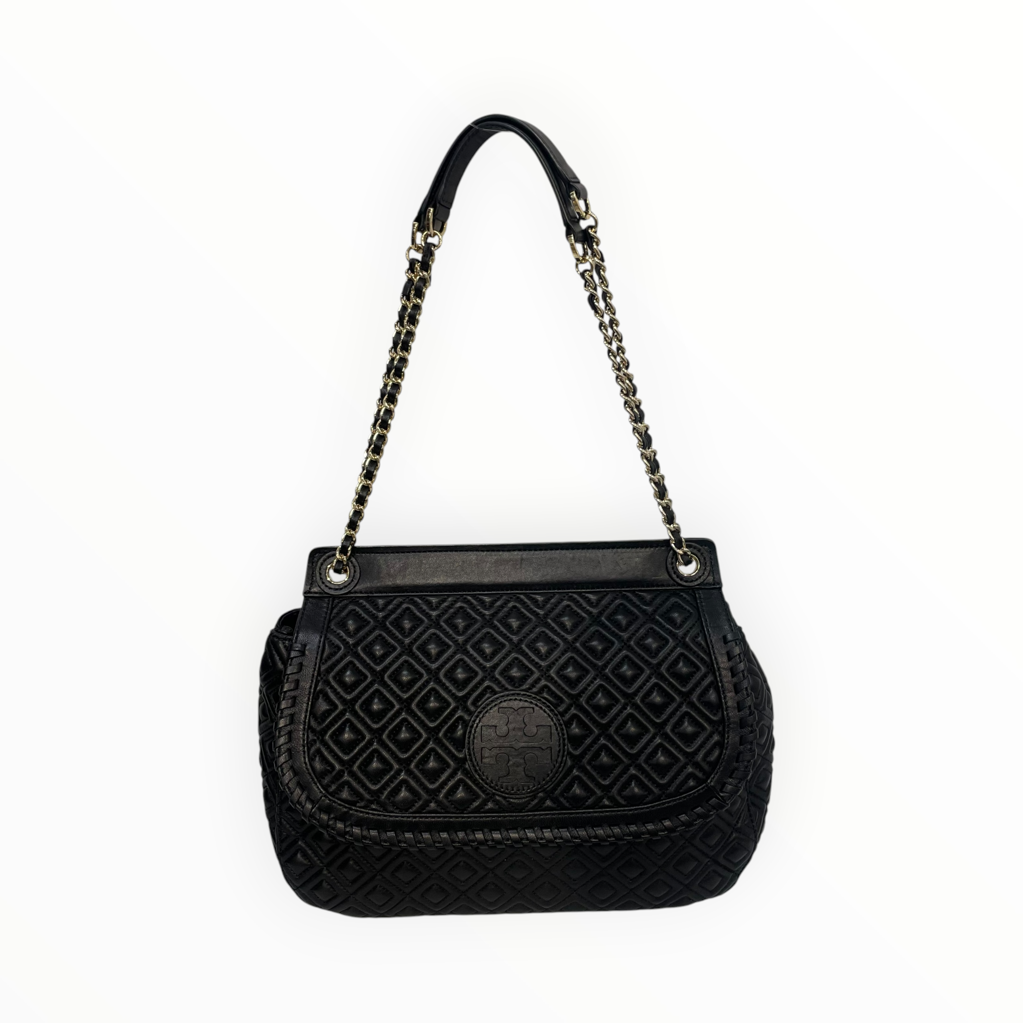 TORY BURCH/Cross Body Bag/All Over Print/Leather/BLK/ view 1