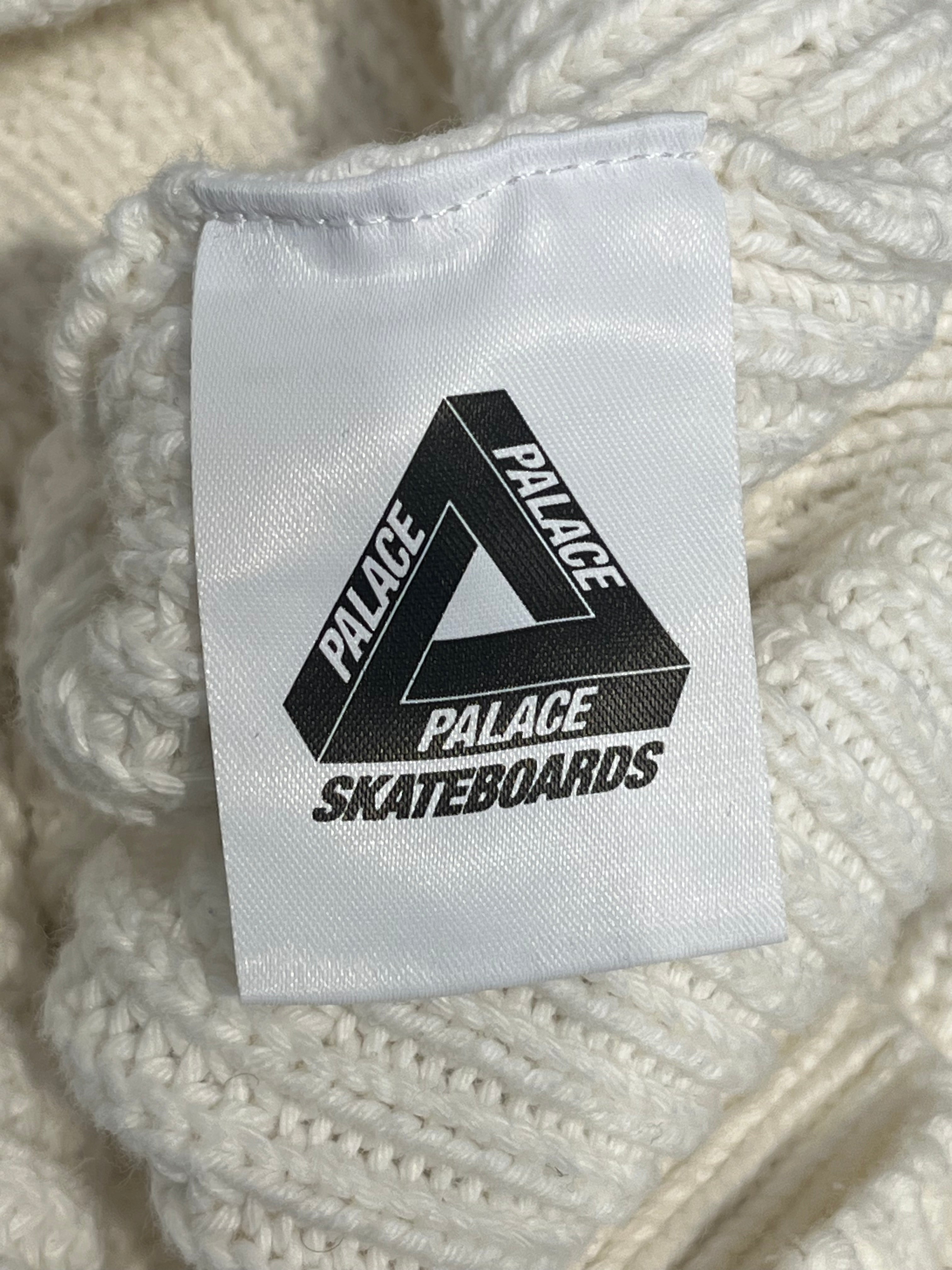 PALACE/Sweatshirt/L/Nylon/WHT/WHITE KNITTED SWEATER view 5