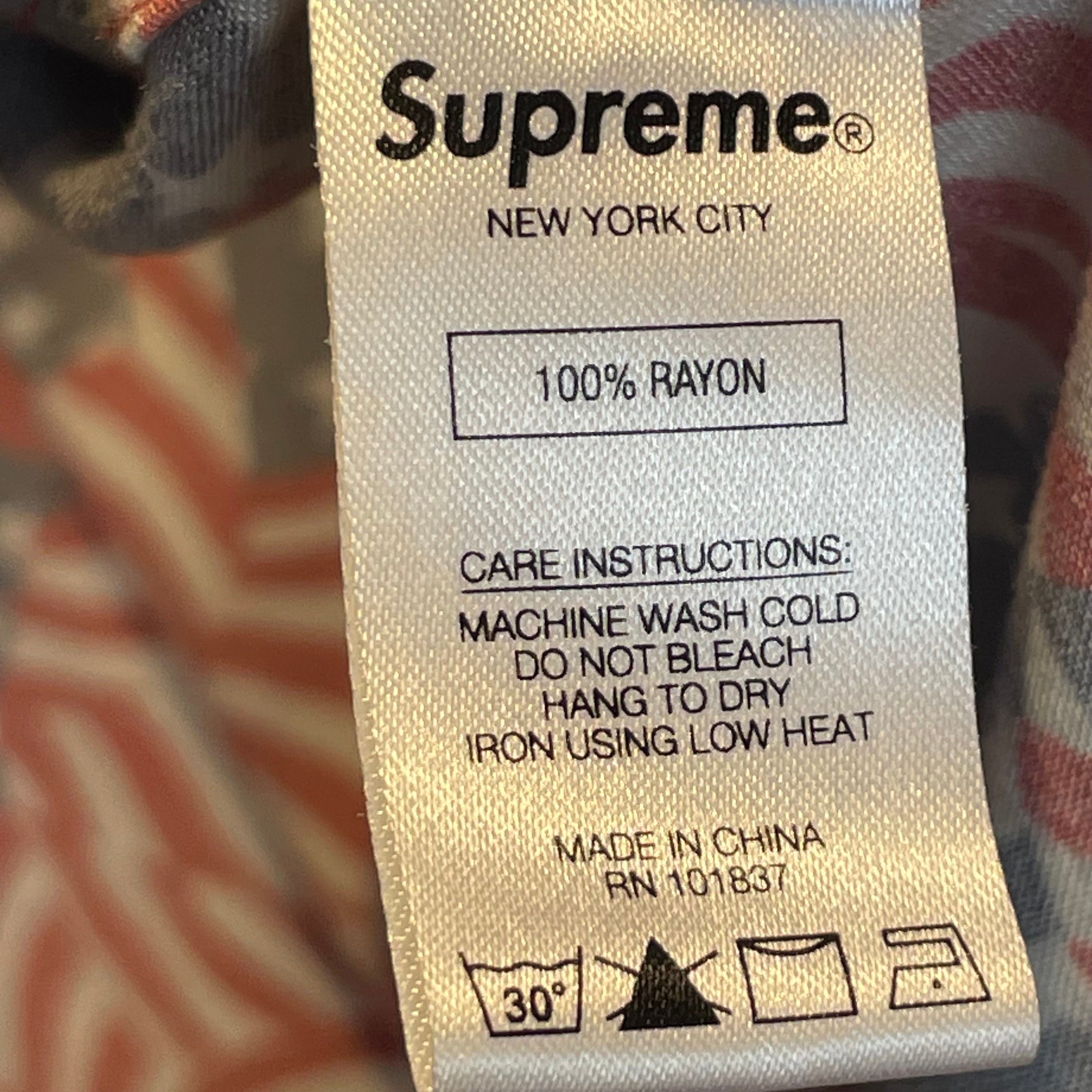 Supreme/SS Shirt/L/Cotton/RED/All Over Print/AMERICAN FLAG view 5