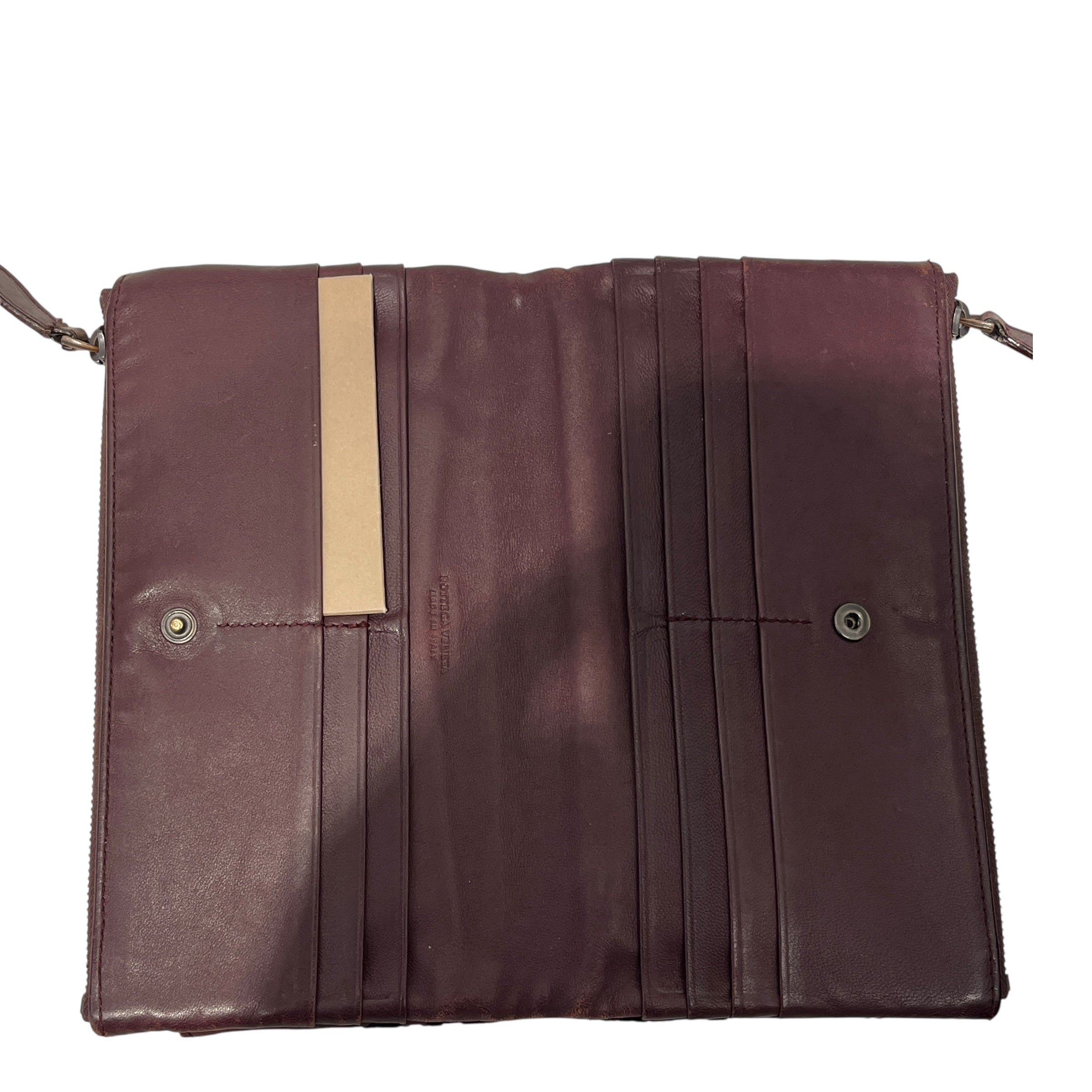 BOTTEGA VENETA/Long Wallet/Leather/BRW/DOUBLE ZIPPER POUCH view 5