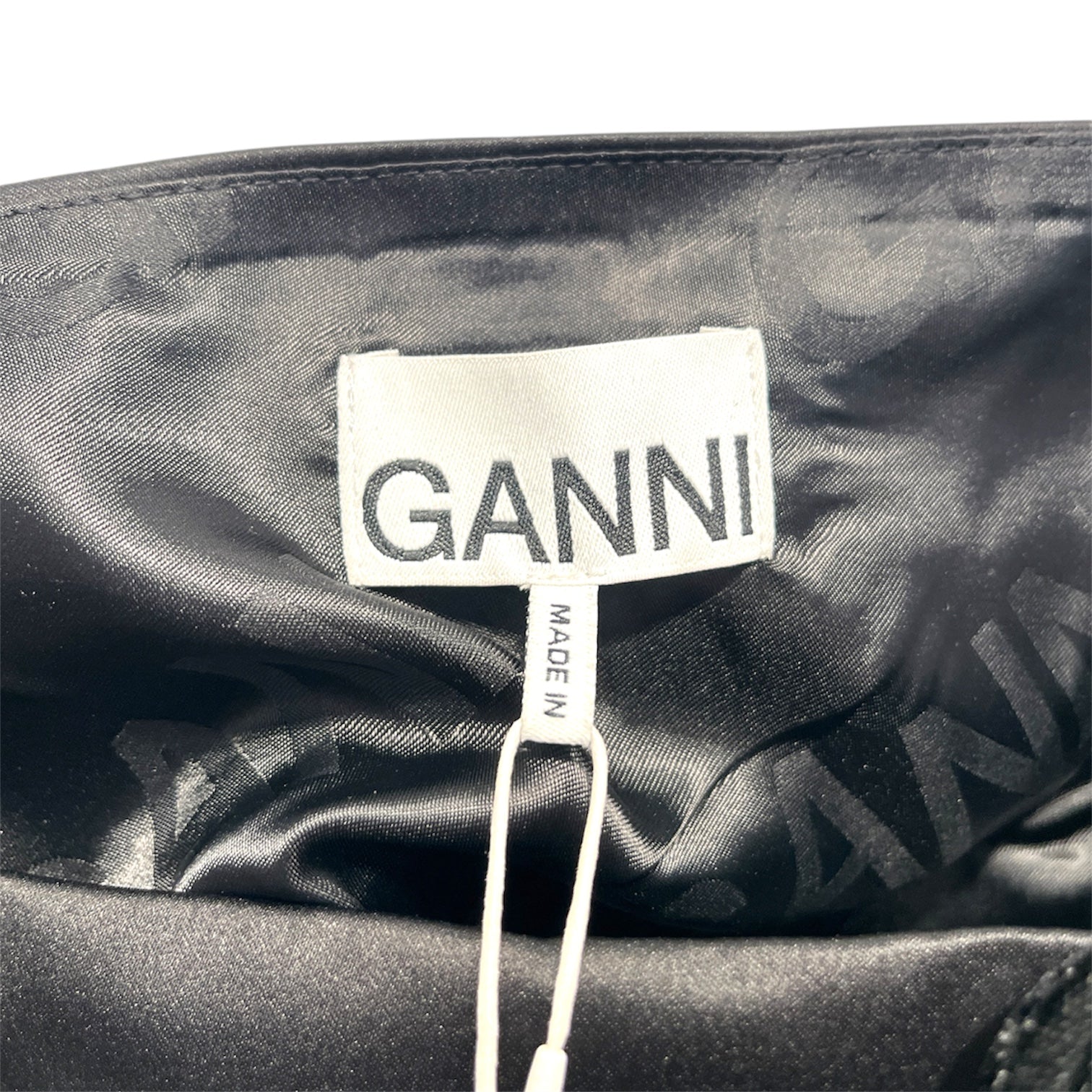 GANNI/SS Blouse/38/Polyester/BLK/black velvet straps, view 3