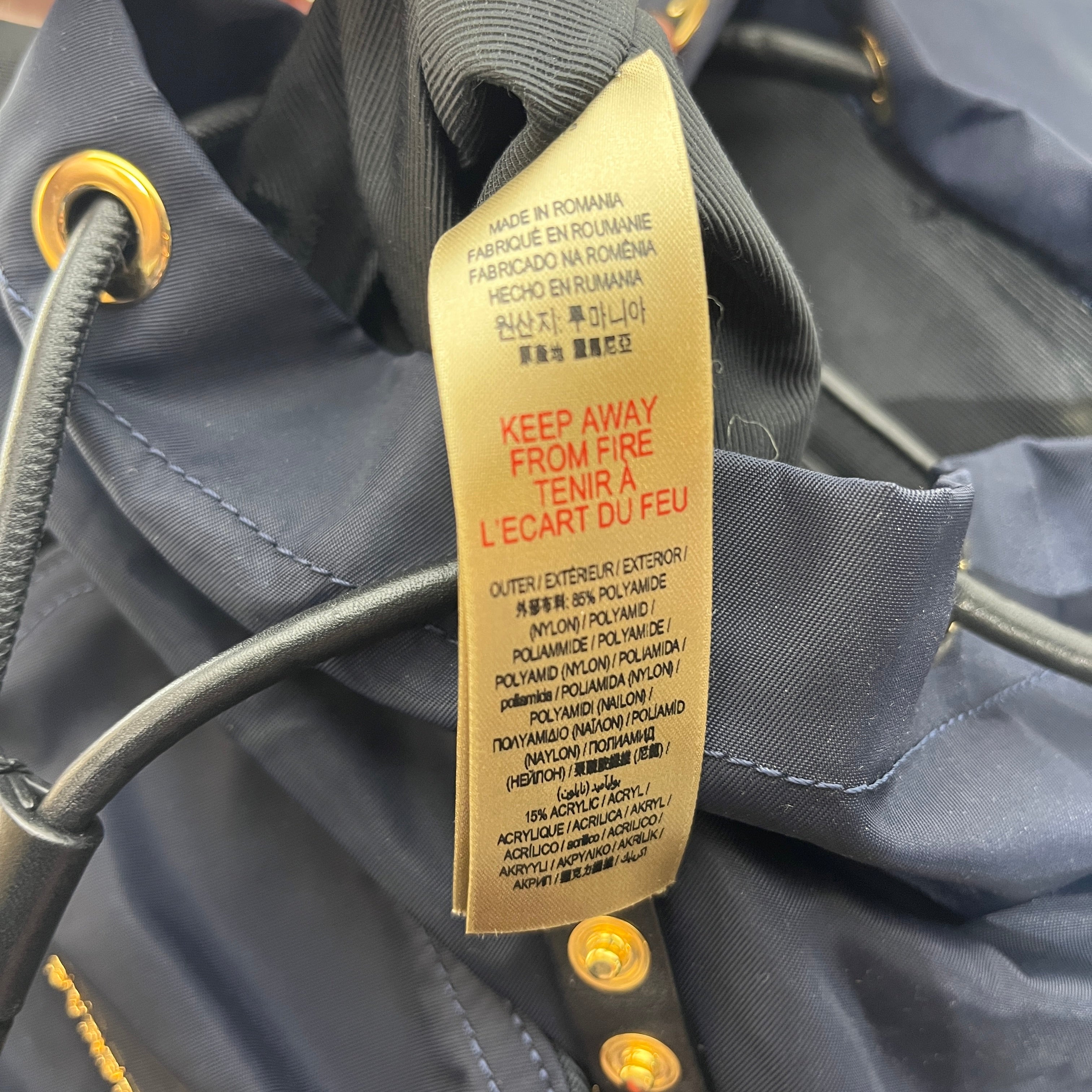 BURBERRY/Backpack/Nylon/NVY/ view 5