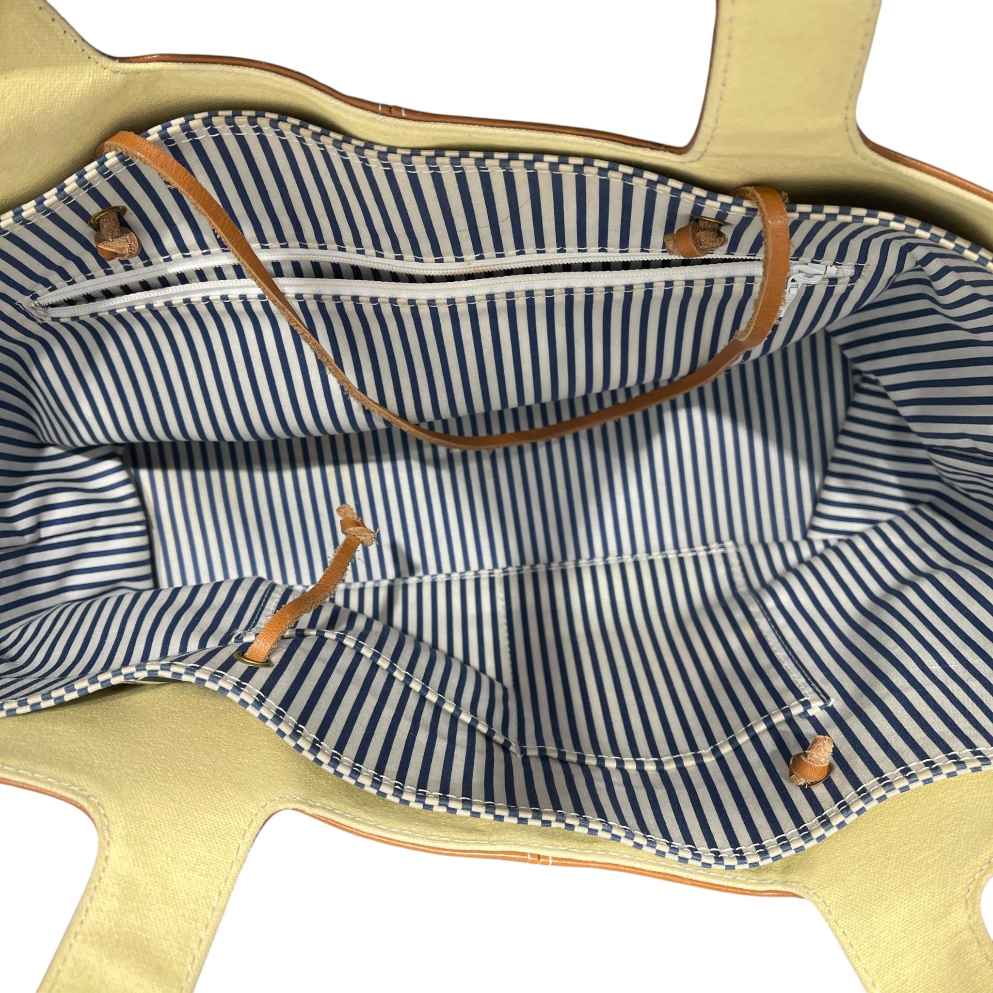 TENALYS/ISSEY MIYAKE/Hand Bag/Leather/CML/rare vintage + stripe liner ba view 4