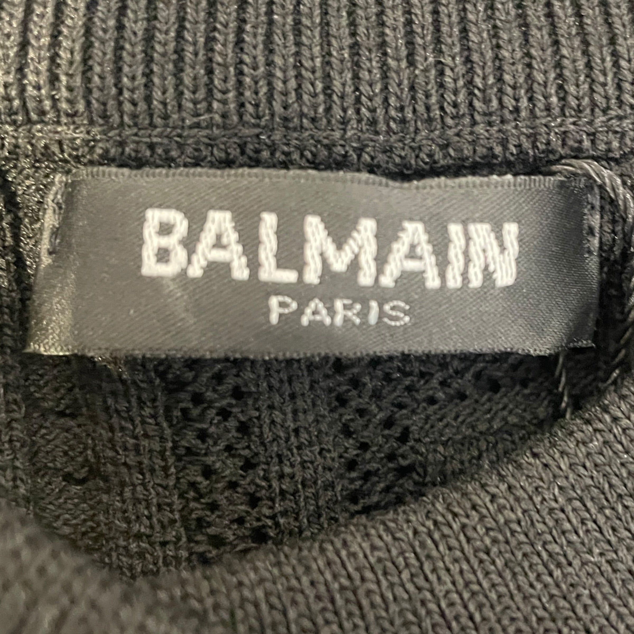 BALMAIN/Blouse/S/Rayon/BLK/ view 3