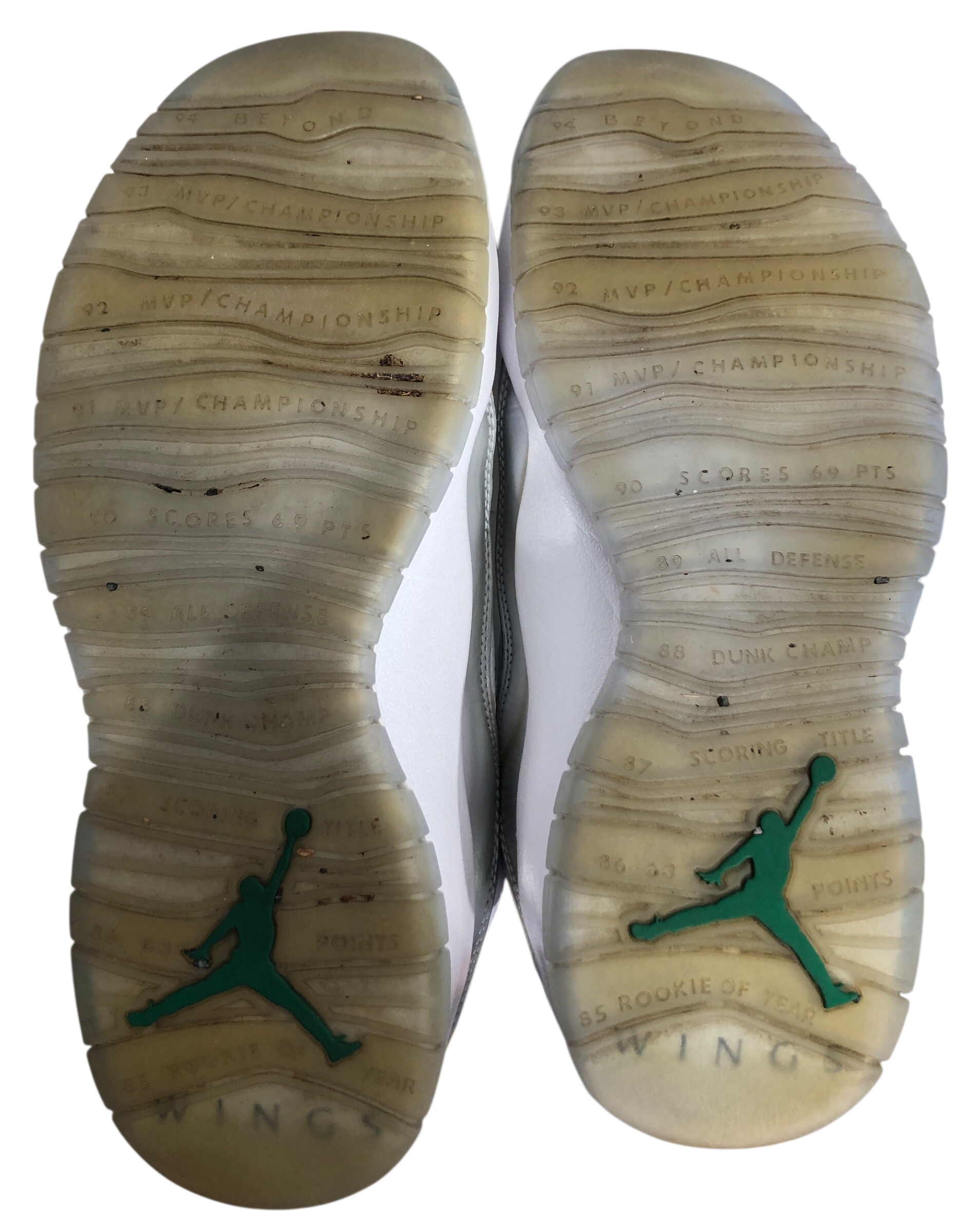 NIKE/Hi-Sneakers/US 11/Leather/WHT/Jordan 10 Retro WINGS view 7