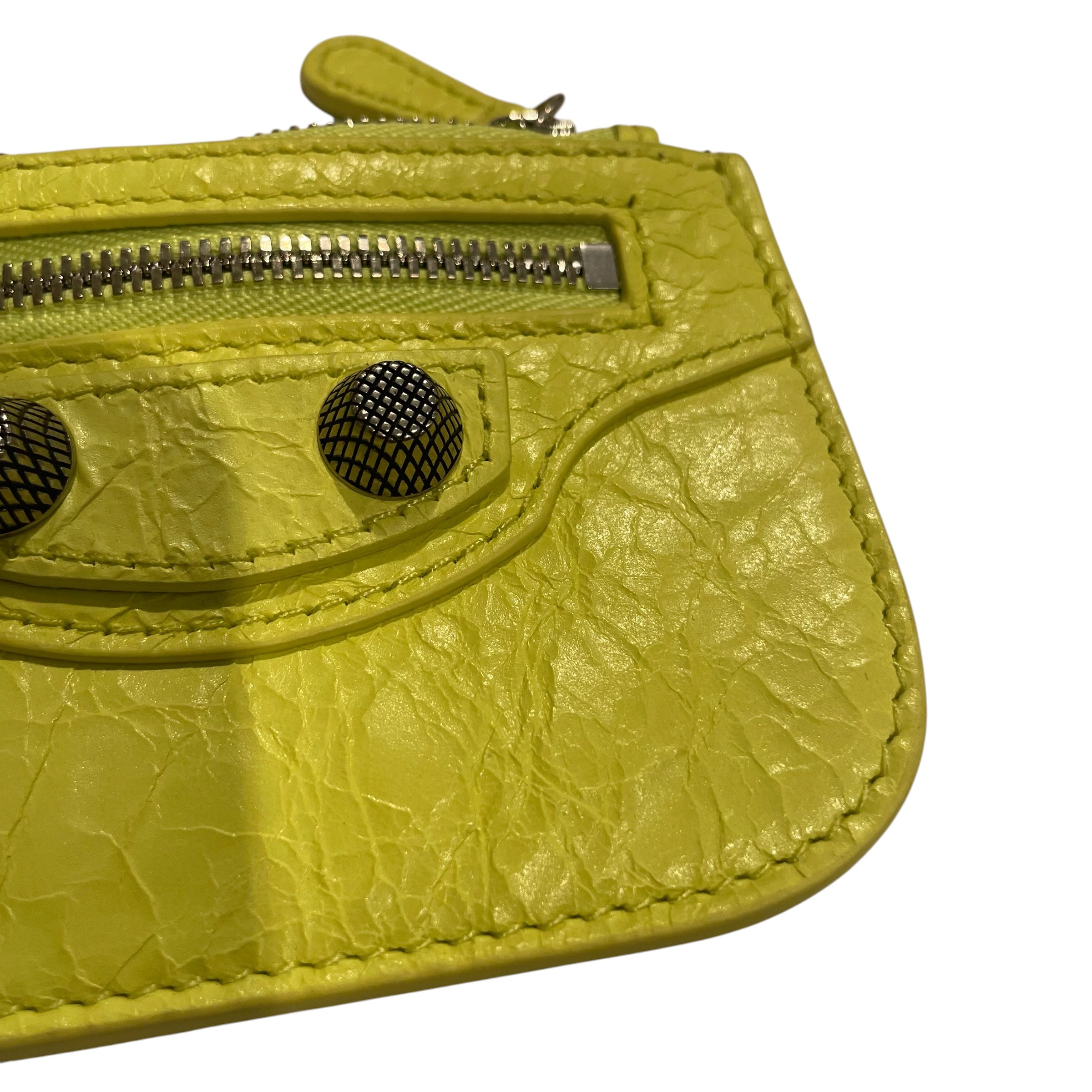 BALENCIAGA/Wallet/Lambskin/YEL/CAGOLE ZIP WALLET view 6