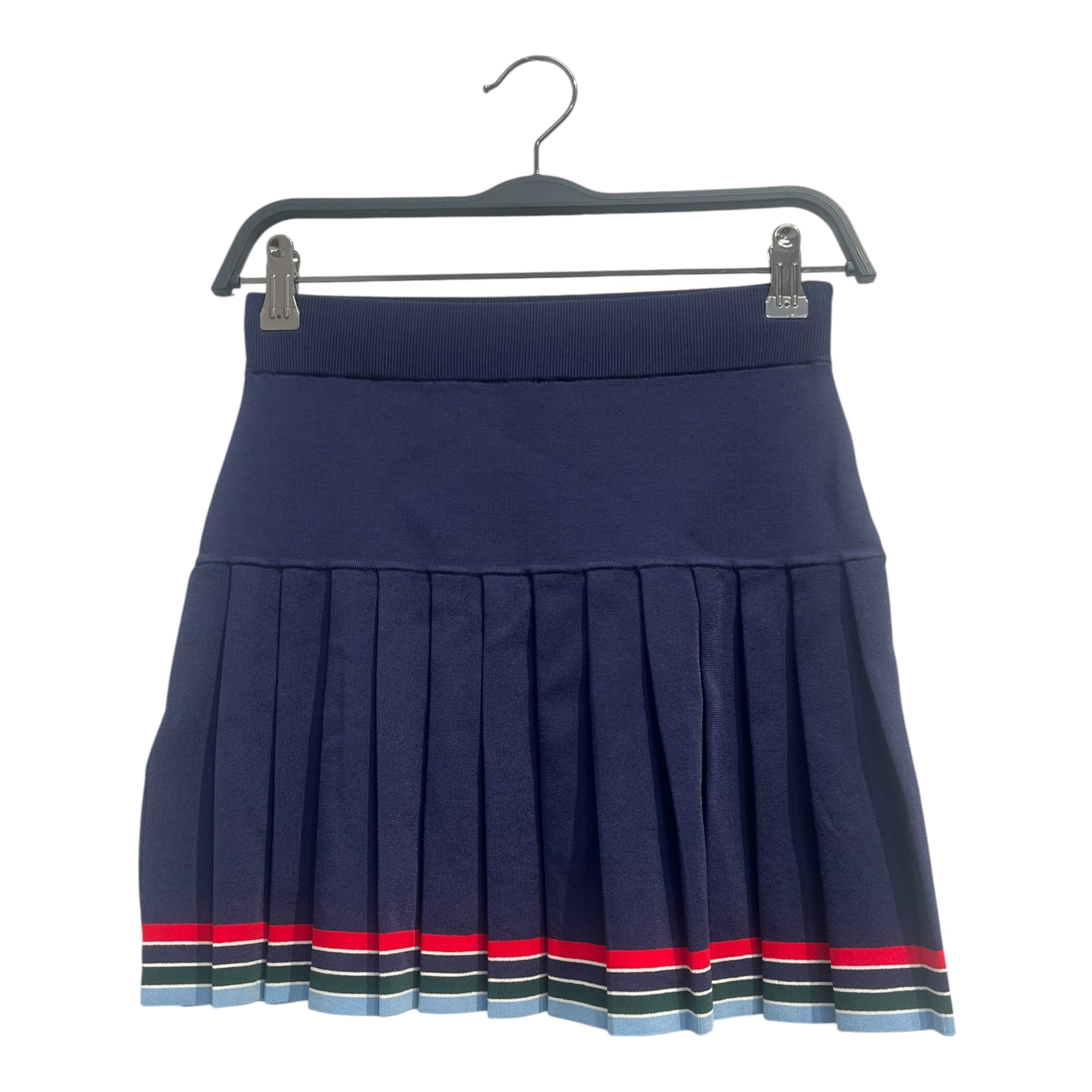 CASABLANCA/Skirt/S/Stripe/Polyester/NVY/STRIPED TRIM ON BOTTOM HEM view 2