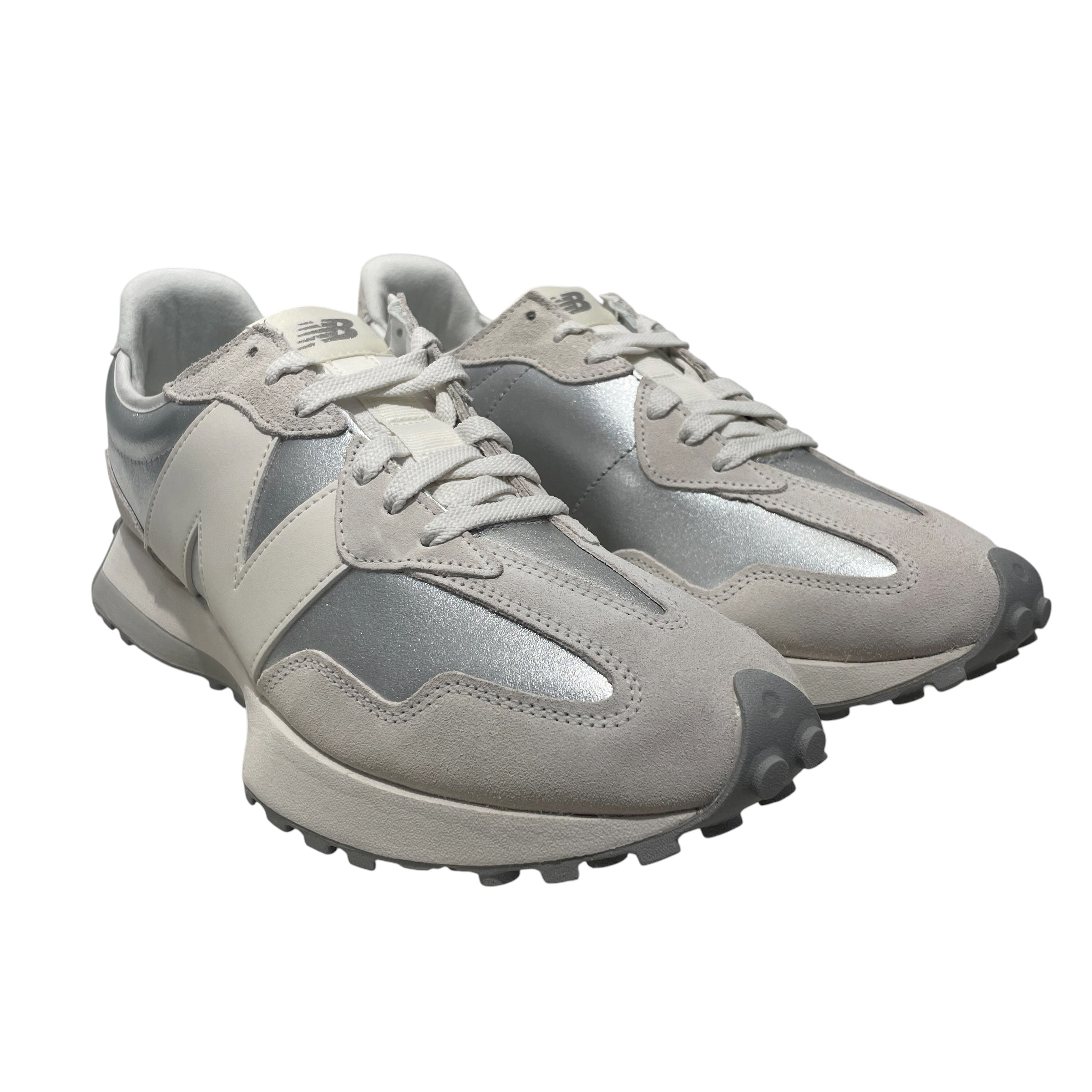 NEW BALANCE/Low-Sneakers/US 12/Suede/SLV/SILVER METALLIC view 1