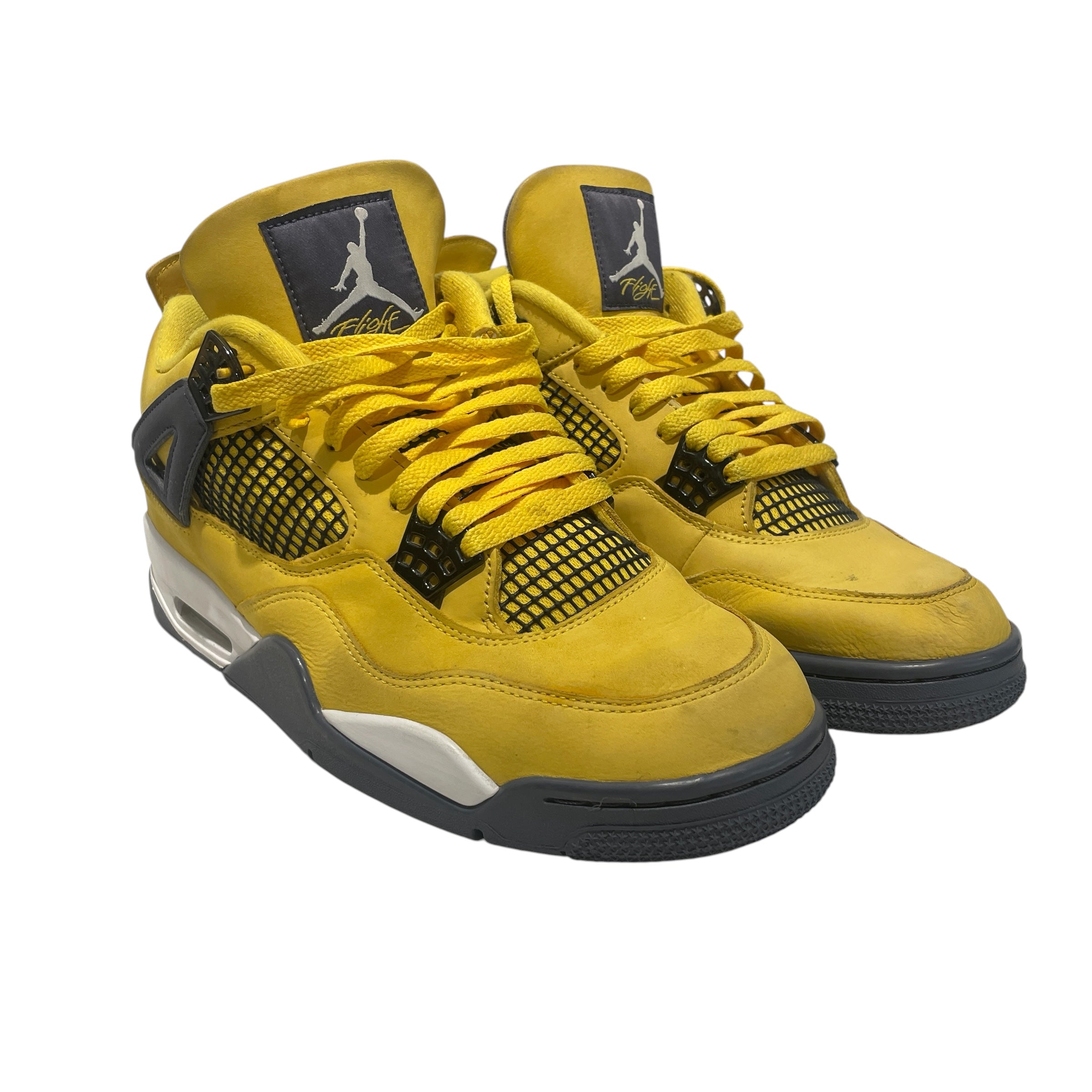 NIKE/AIR JORDAN 4 RETRO/Hi-Sneakers/US 11.5/Leather/YEL/CT8527-700 view 1