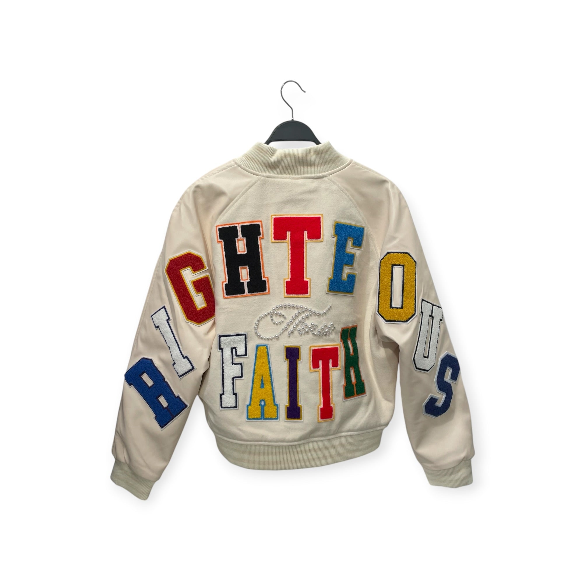 RIGHTEOUS/Jacket/M/WHT/COLORFUL LETTERS view 2
