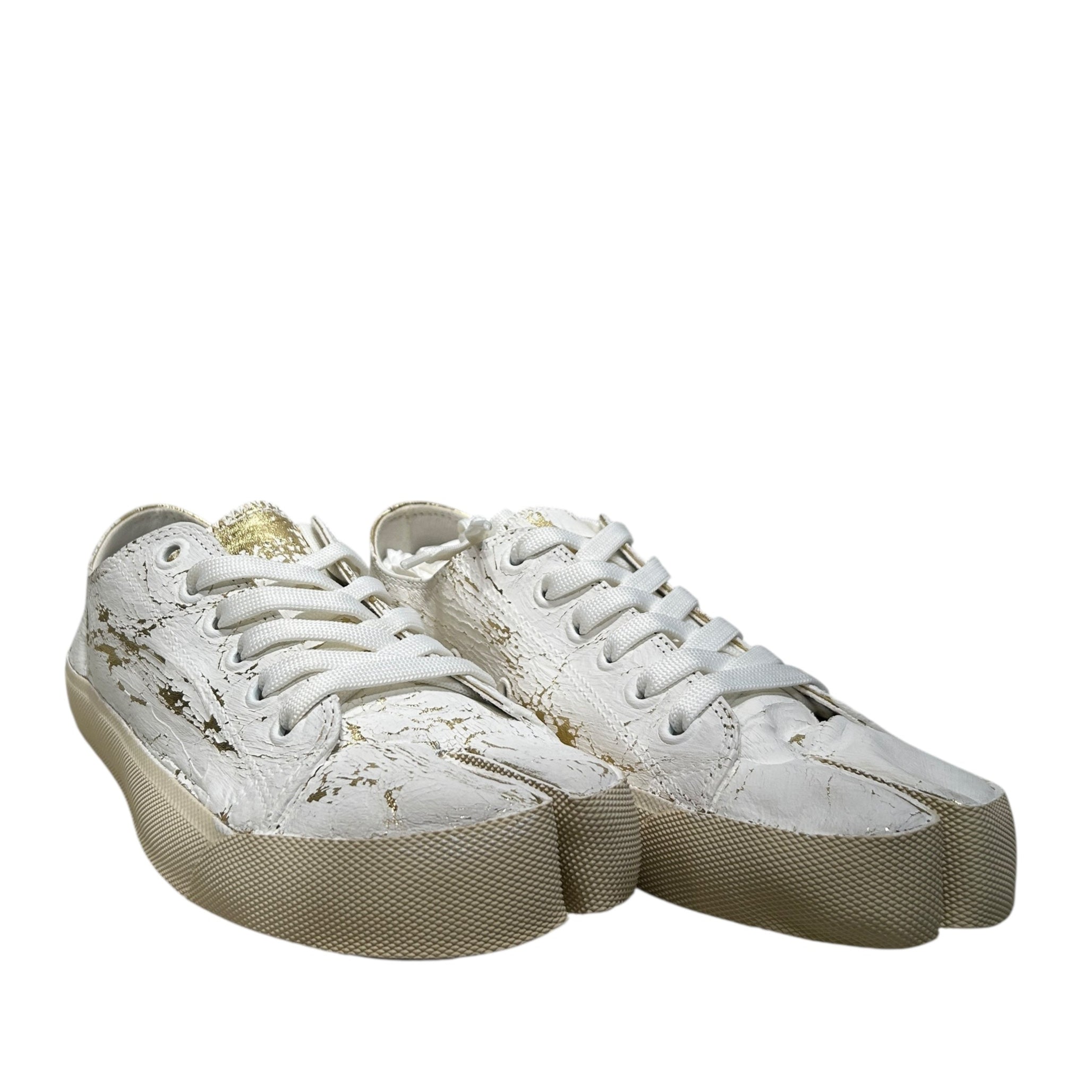 Maison Margiela/Low-Sneakers/EU 40/WHT/WHITE/GOLD TABI SNEAKER view 1