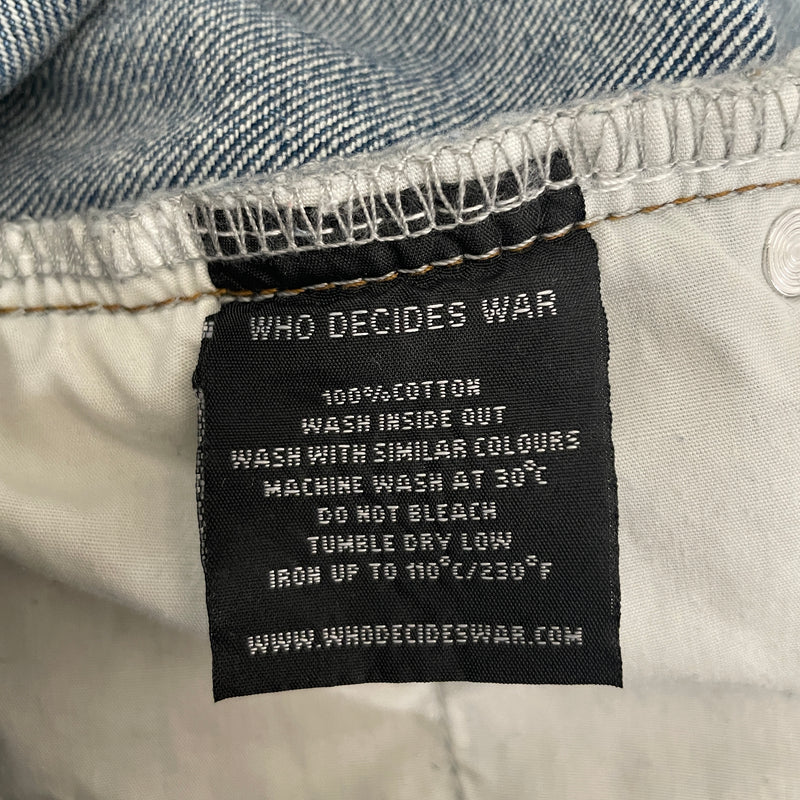WHO DECIDES WAR/Bootcut Pants/38/Denim/BLU/