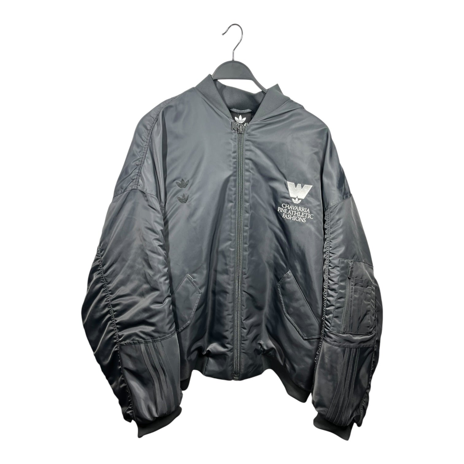 adidas/WILLY CHAVARRIA/Puffer Jkt/L/Polyester/GRY/Fine Athletic Fashions view 1